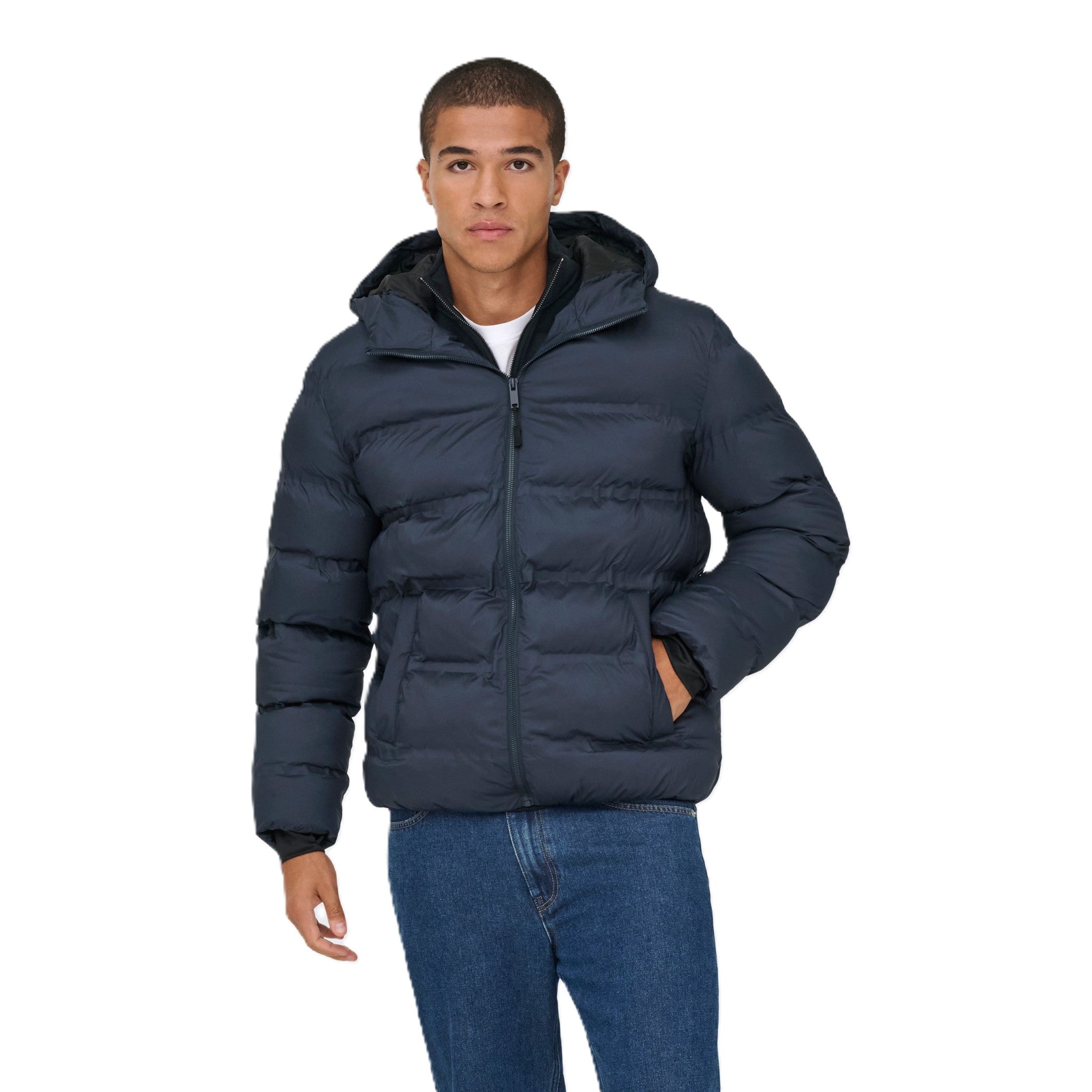 ONSUNION HOOD PUFFER JACKET
