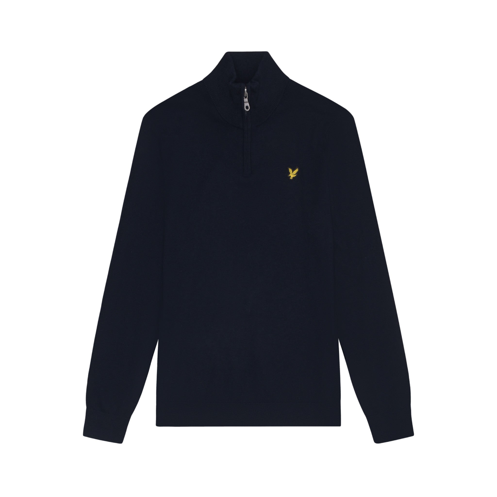COTTON MERINO QUARTER ZIP JUMPER