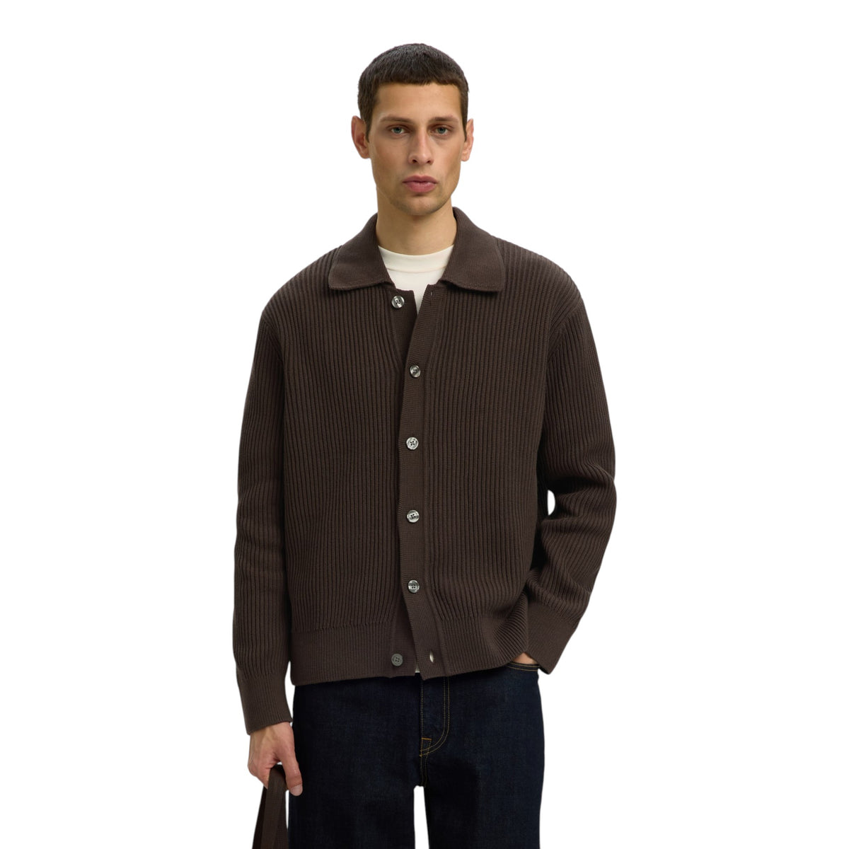DRY RIB POLO CARDIGAN