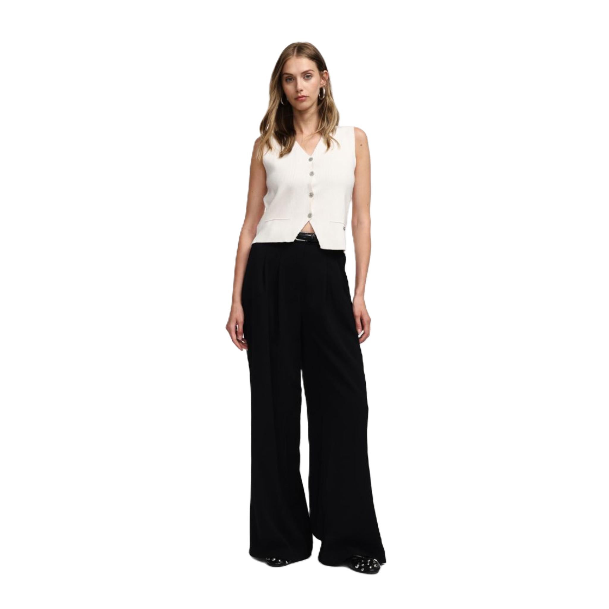 PANTALONI A GAMBA LARGA