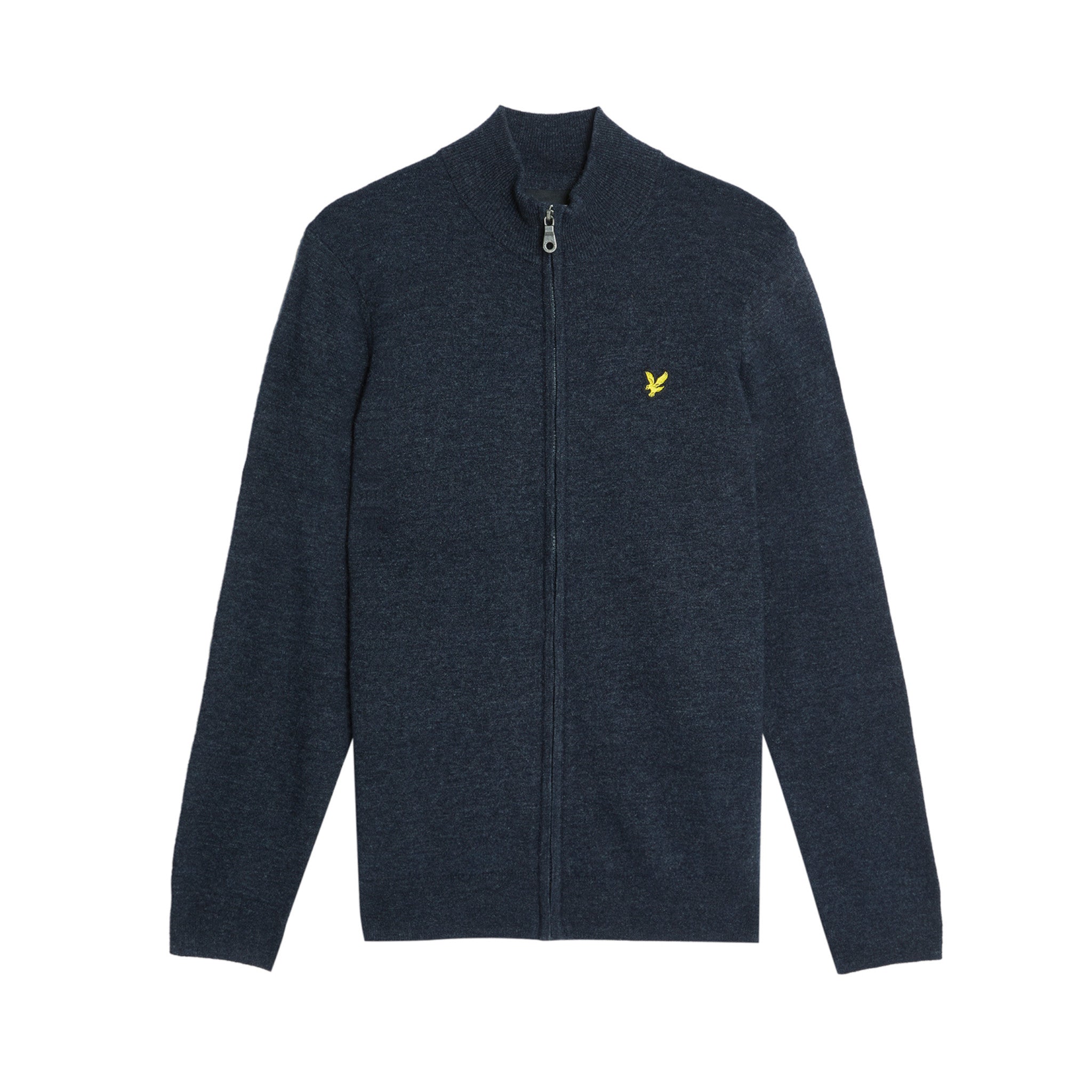 LAMBSWOOL BLEND ZIP THROUGH CARDIGAN