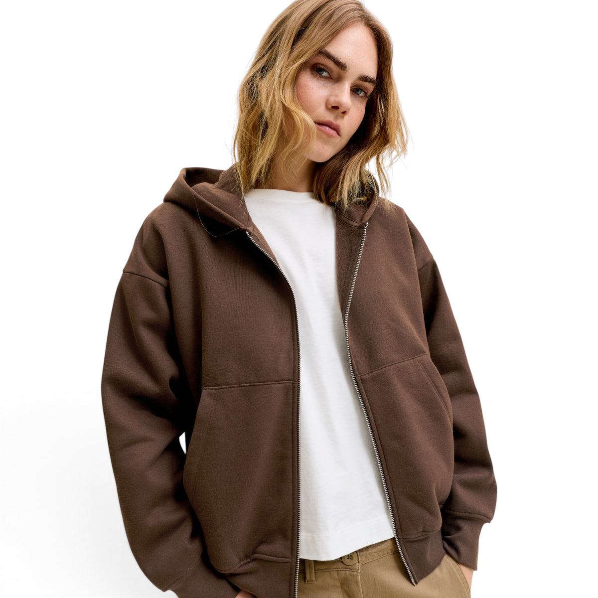 SOPHIA BOXY ZIP HOOD