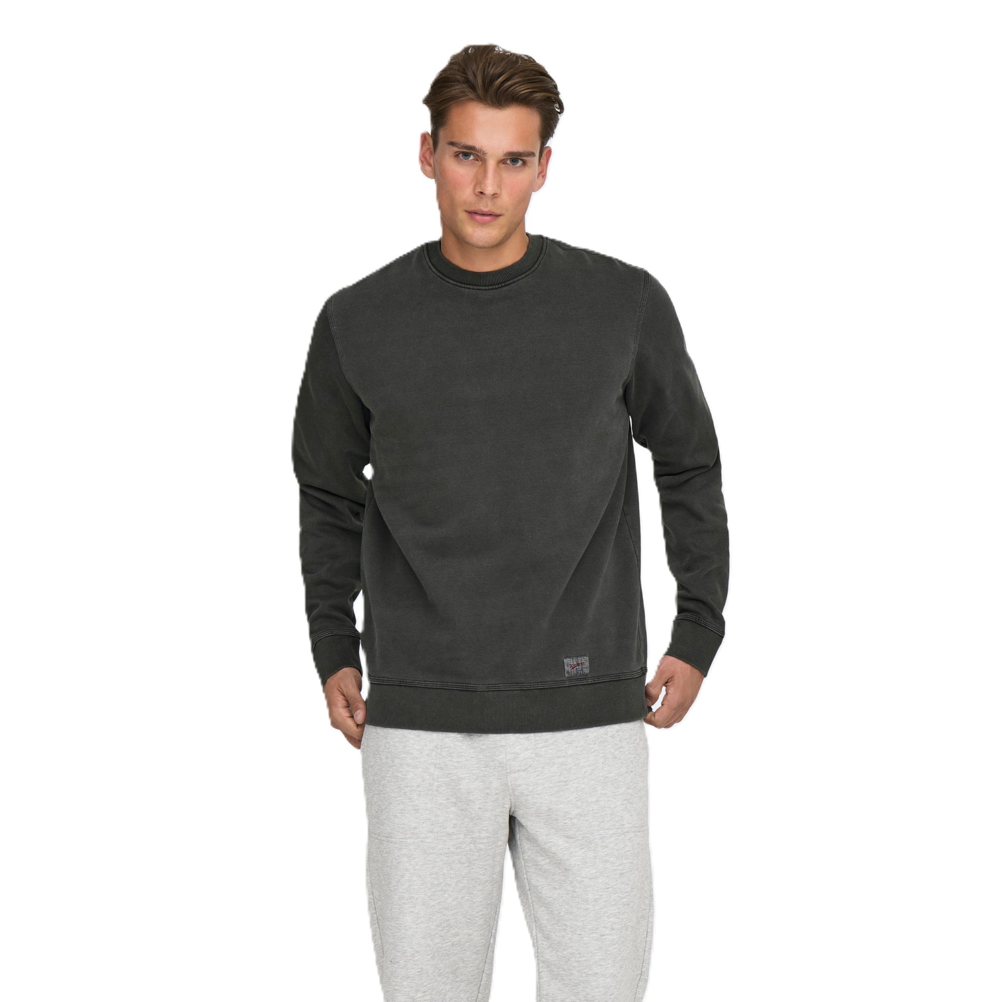 ONSBROCK WASHED LOGO CREW SWEAT
