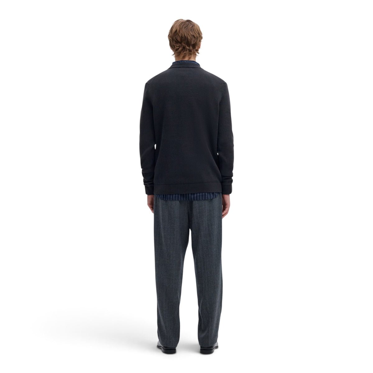 DANE KNIT STRUCTURE CREW NECK