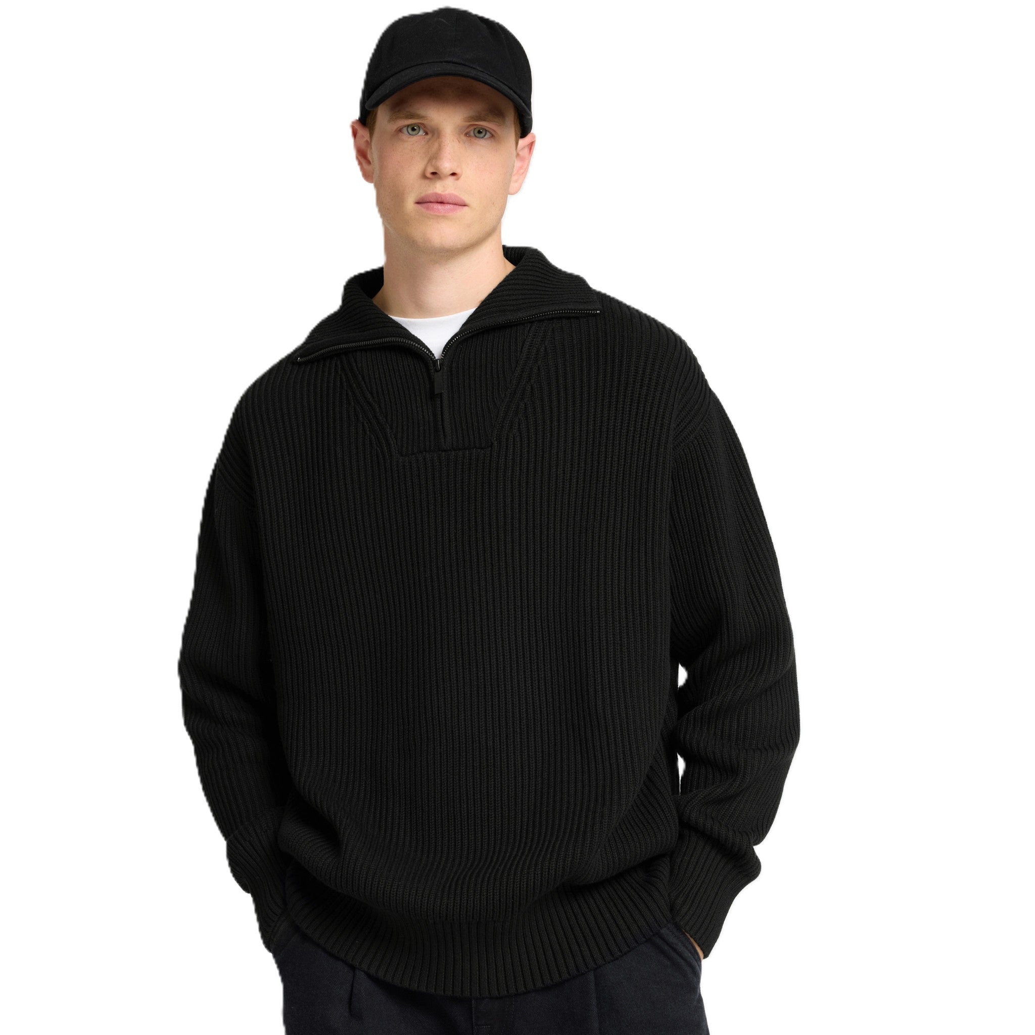 SLHDRY KNIT RELAXED HALF ZIP