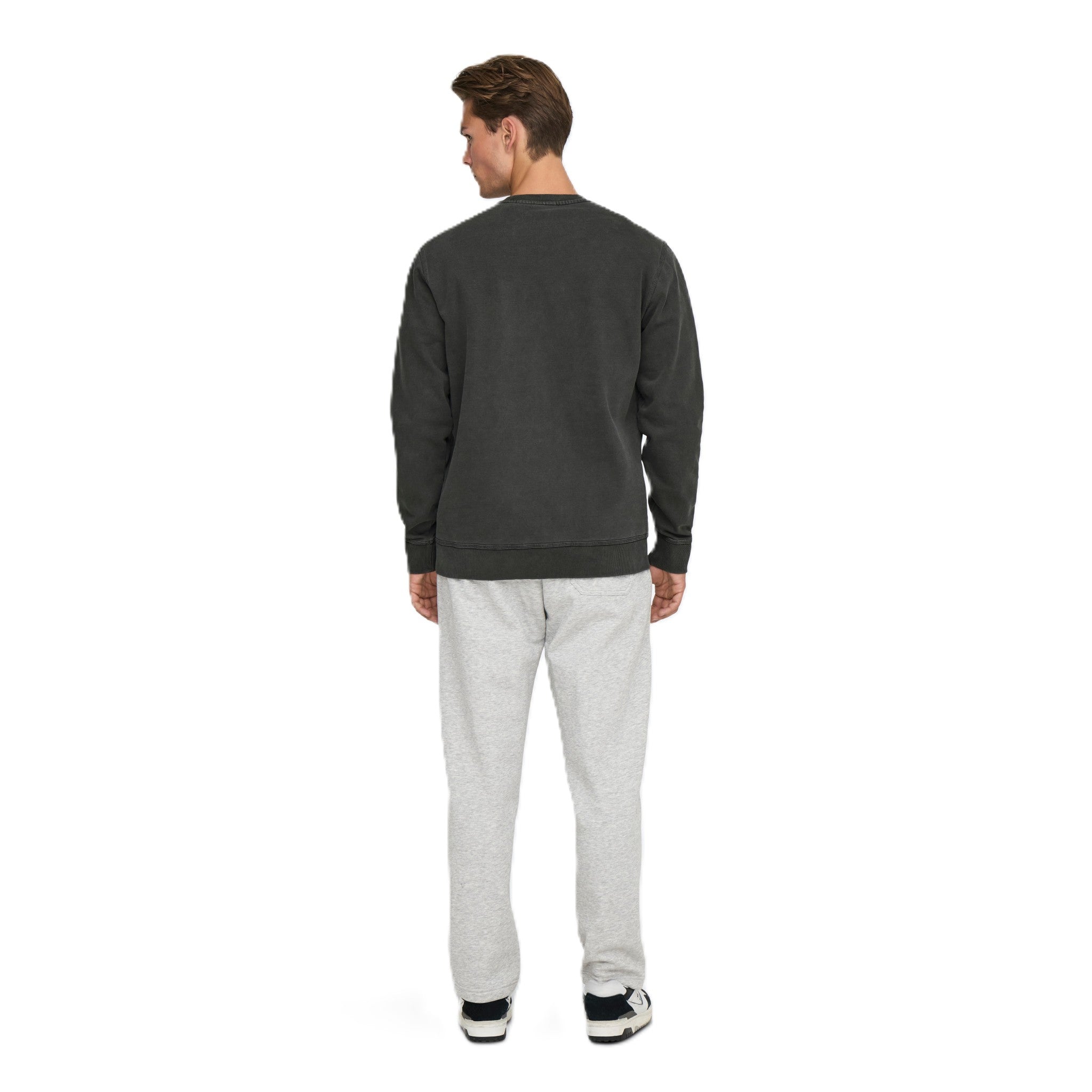 ONSBROCK WASHED LOGO CREW SWEAT