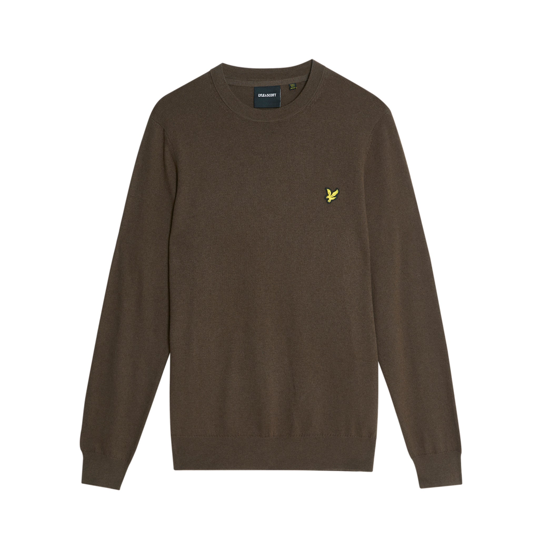 COTTON MERINO CREW NECK JUMPER