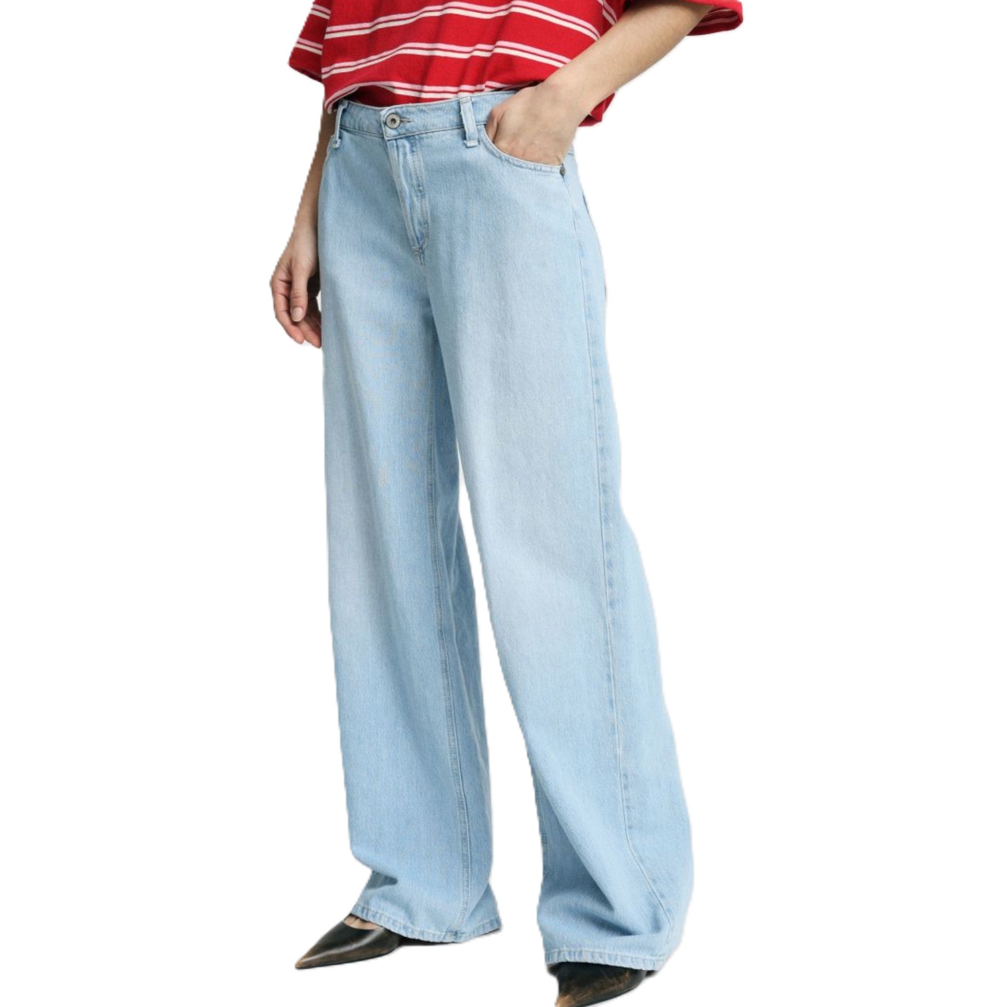 JEANS FLARE VITA ALTA