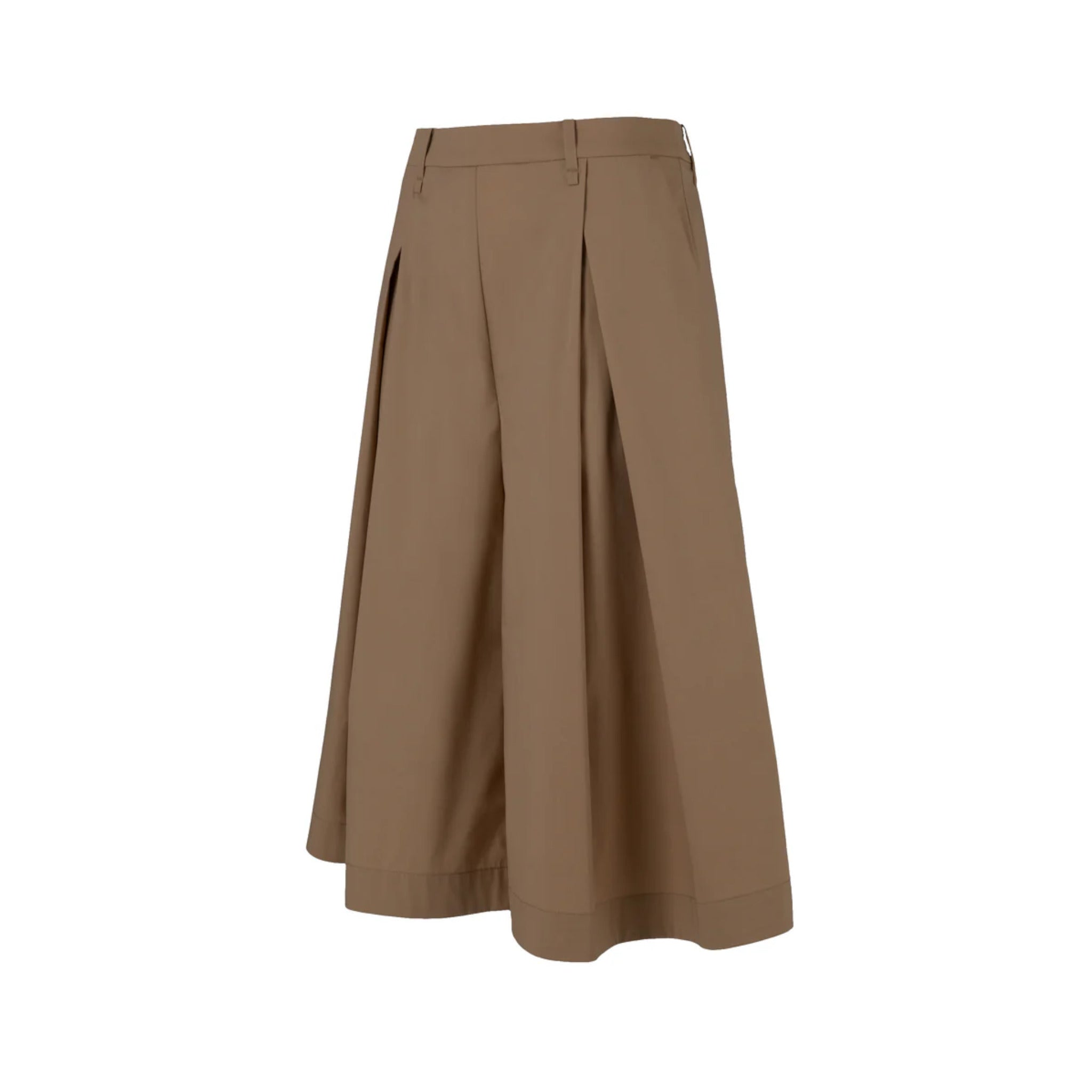 PANTALONI WIDE FIT IN RASO DI COTONE