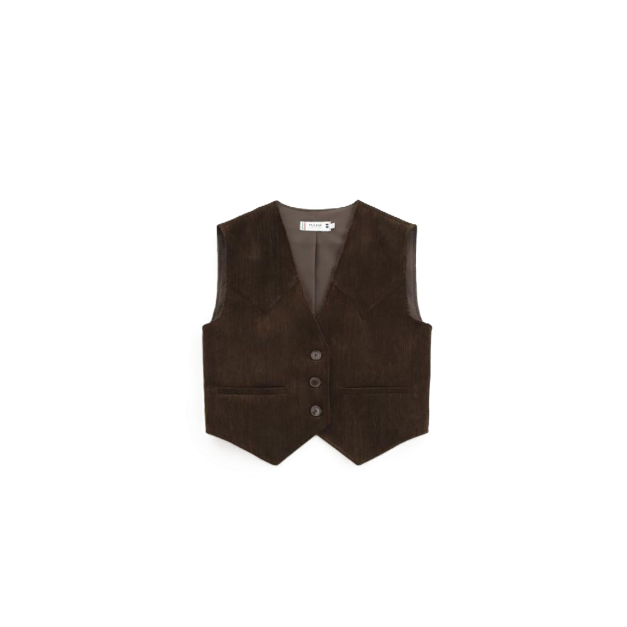 GILET CON ABBOTTONATURA FRONTALE