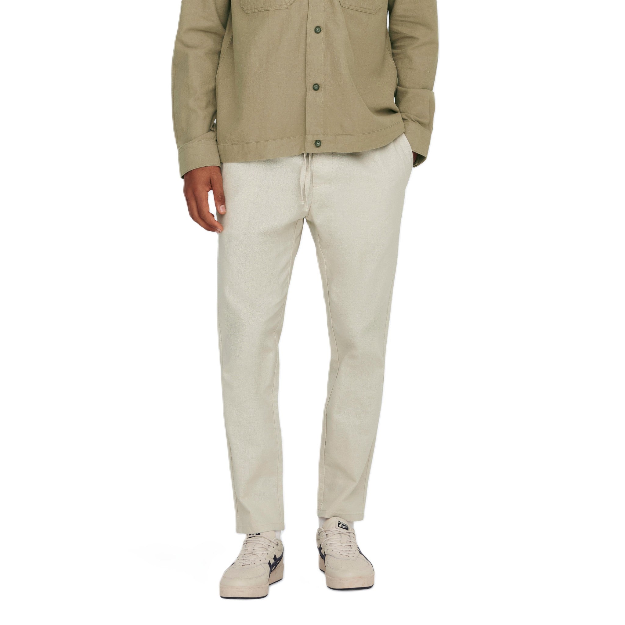 LINUS CROP COT LIN PANT