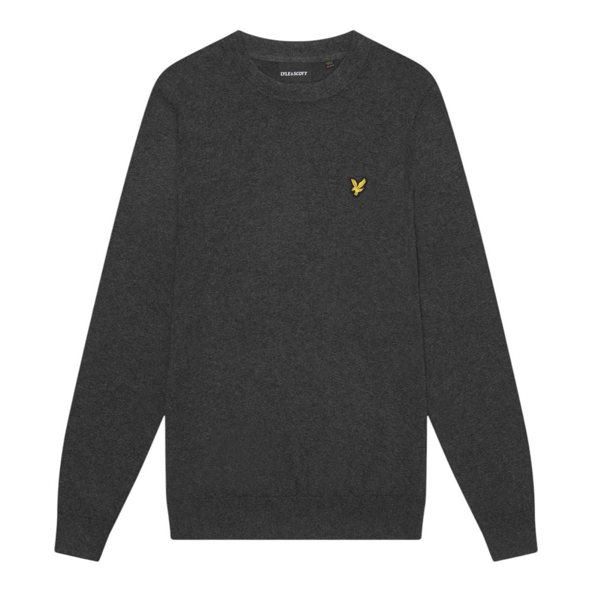 MAGLIONE GIROCOLLO IN COTONE E LANA MERINO