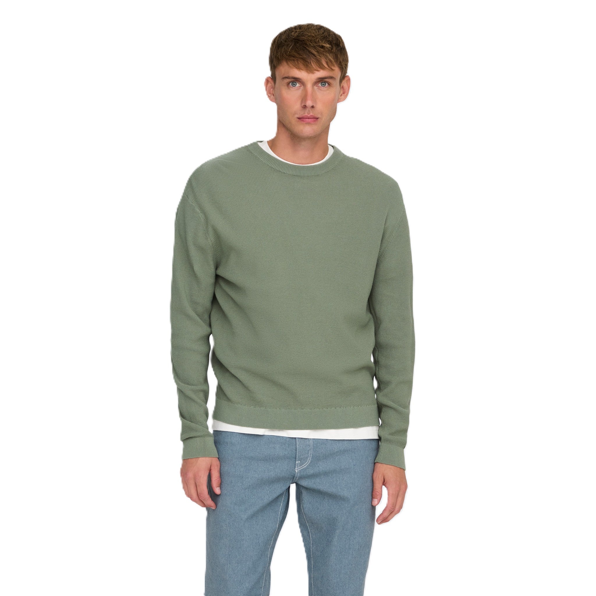 TONY WAFFLE CREW KNIT