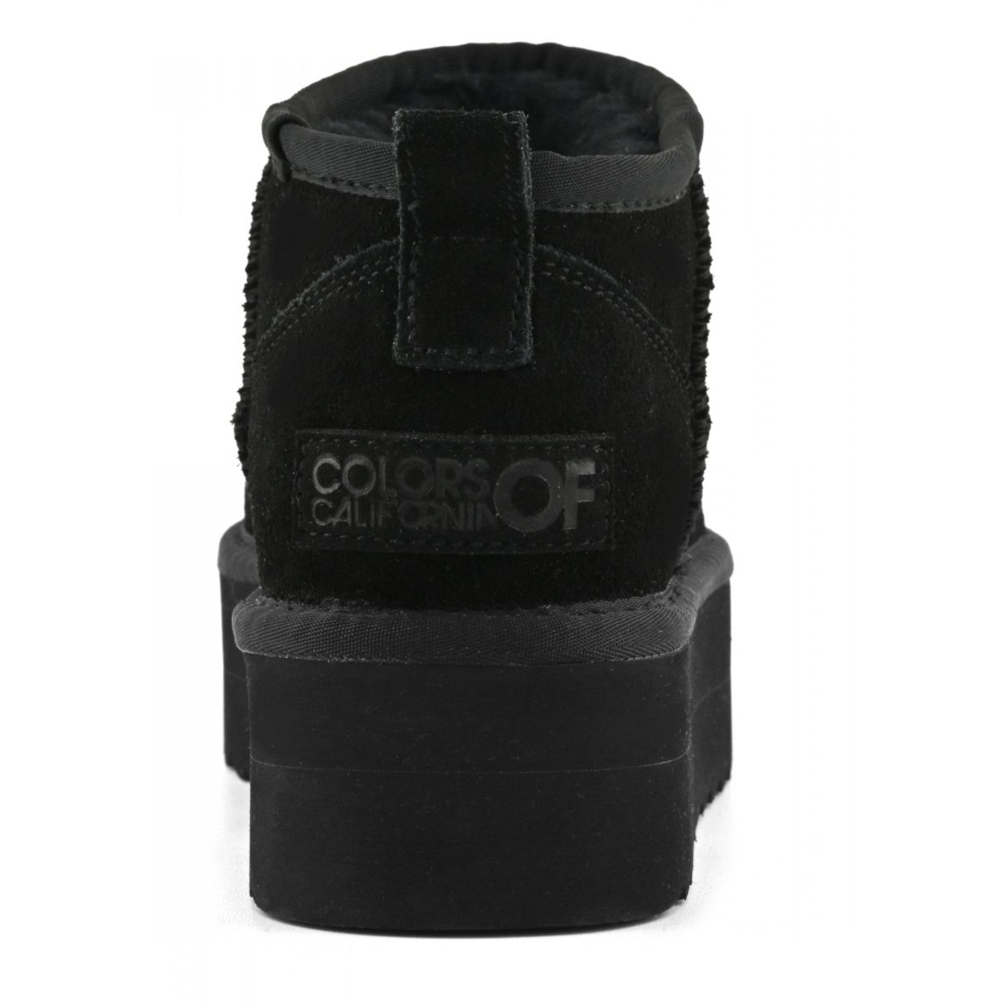 STIVALE INVERNALE CON SUOLA PLATFORM IN PELLE SCAMOSCIATA