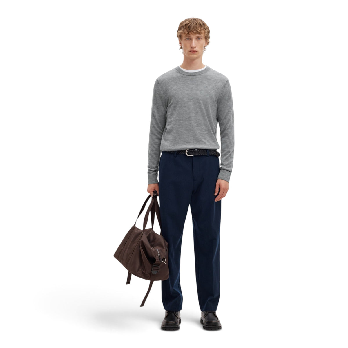 TRAY KNIT MERINO CREW NECK