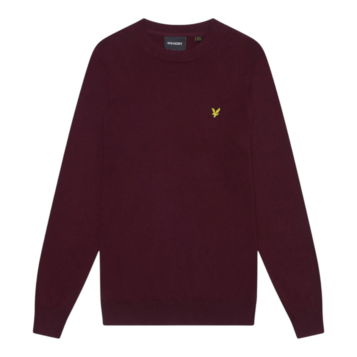 MAGLIONE GIROCOLLO IN COTONE E LANA MERINO
