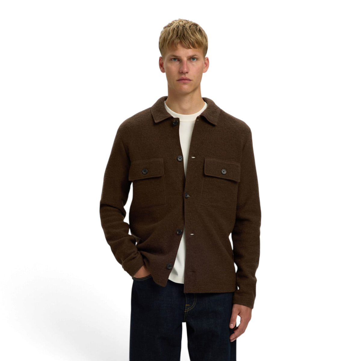 NEALY KNIT WORKWEAR CARDIGAN