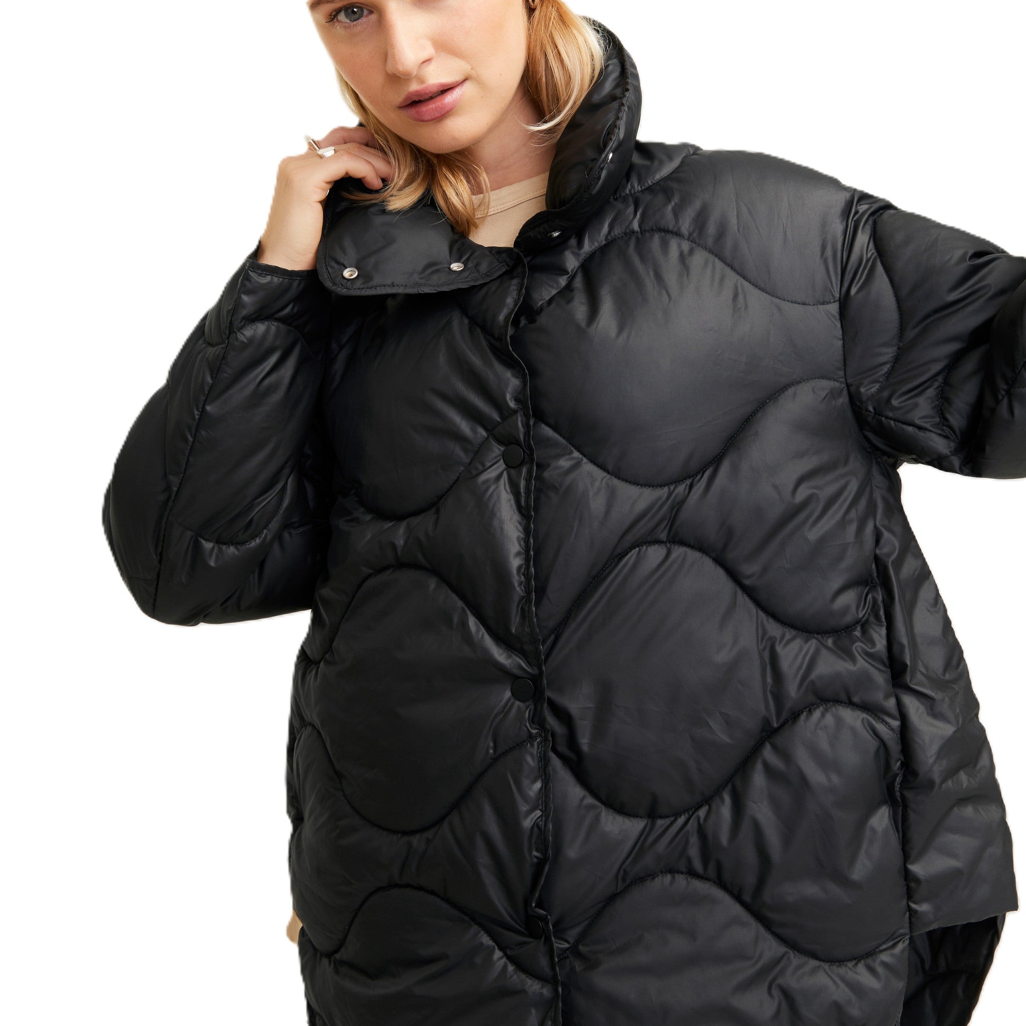 JXSTELLA SHINY QUILTED JACKET
