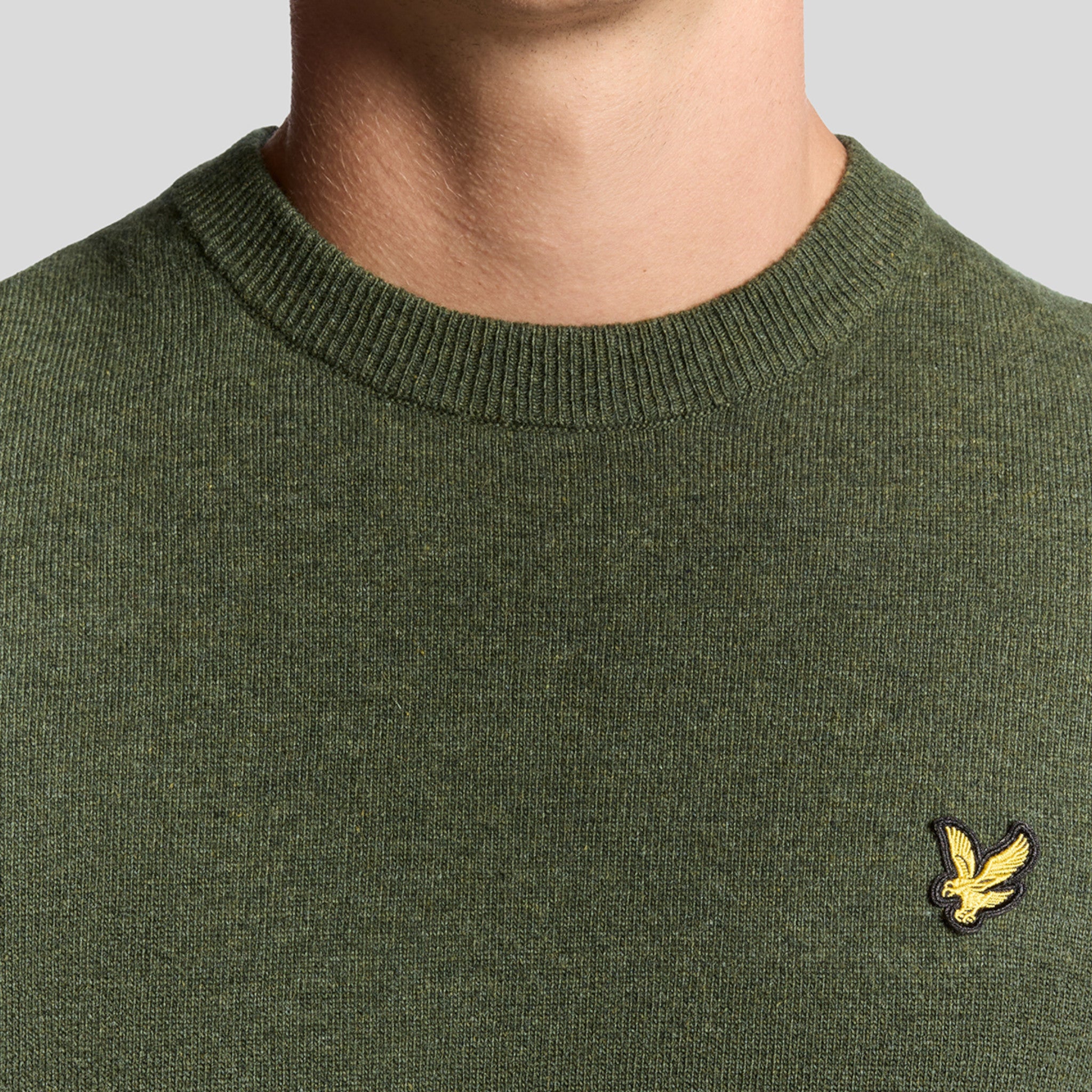 LAMBSWOOL BLEND CREW NECK JUMPER