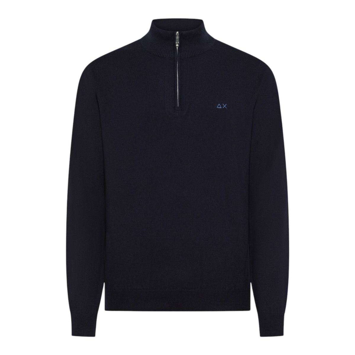 MAGLIA IN COTONE E LANA CON ZIP