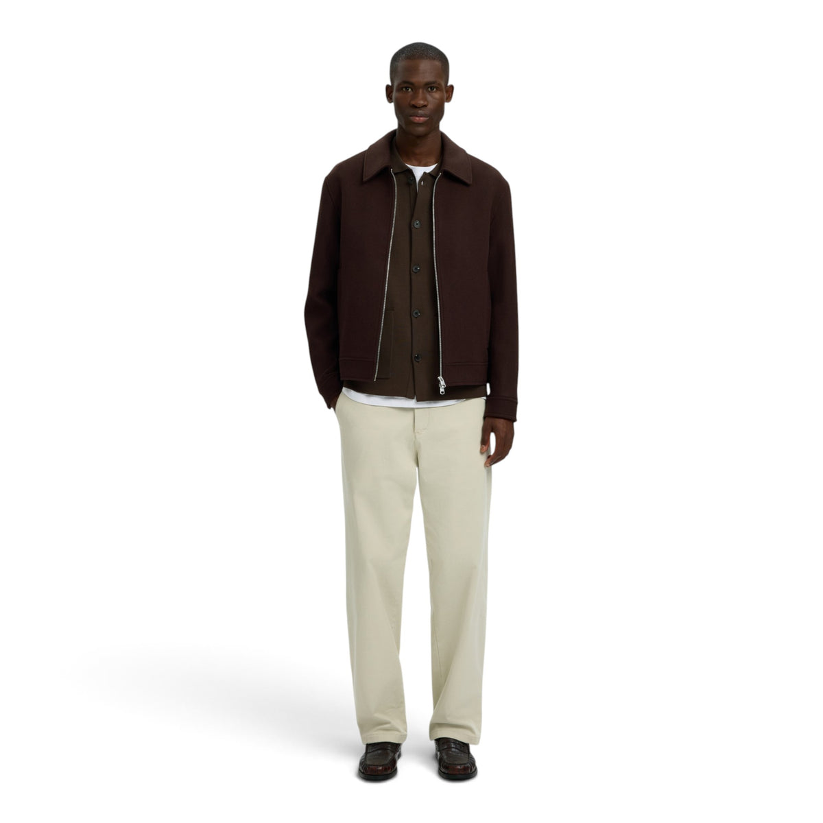 MIKE LIGHT POLO CARDIGAN