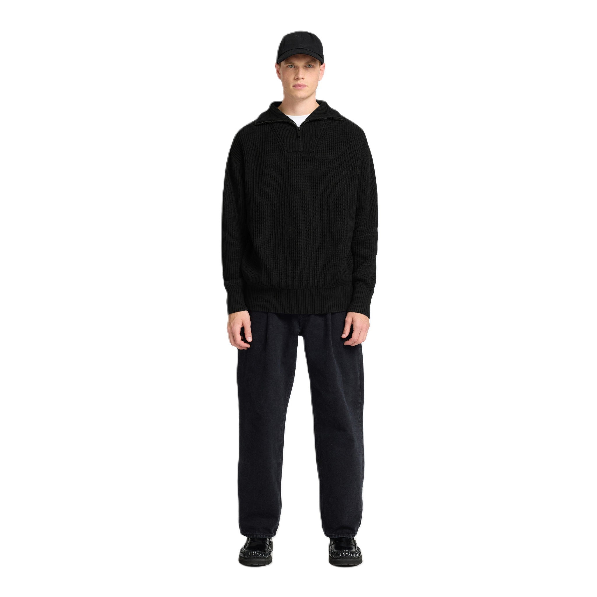 SLHDRY KNIT RELAXED HALF ZIP