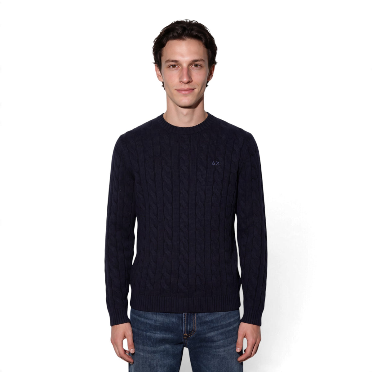 MAGLIA IN LANA E CASHMERE A TRECCE