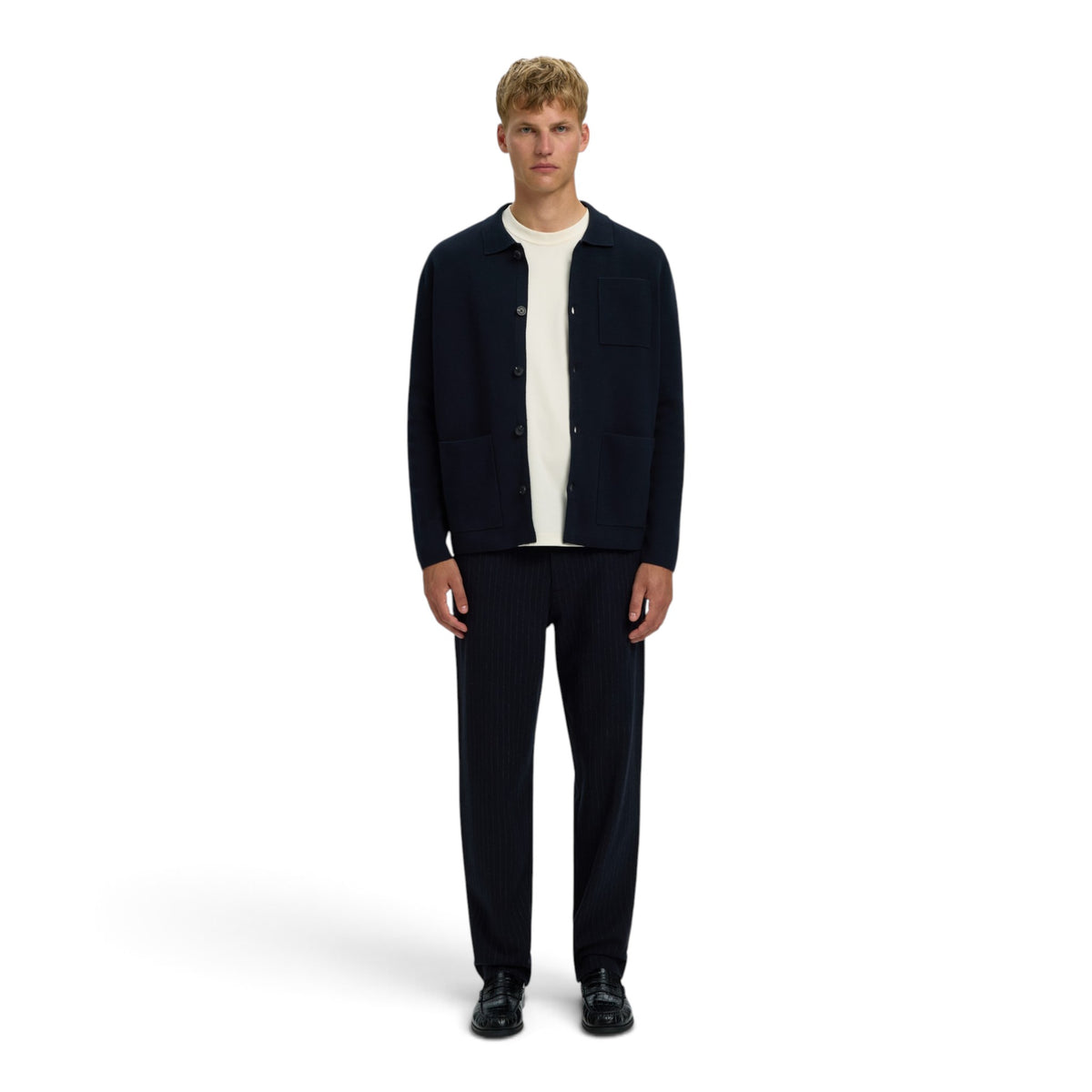 MIKE LIGHT POLO CARDIGAN