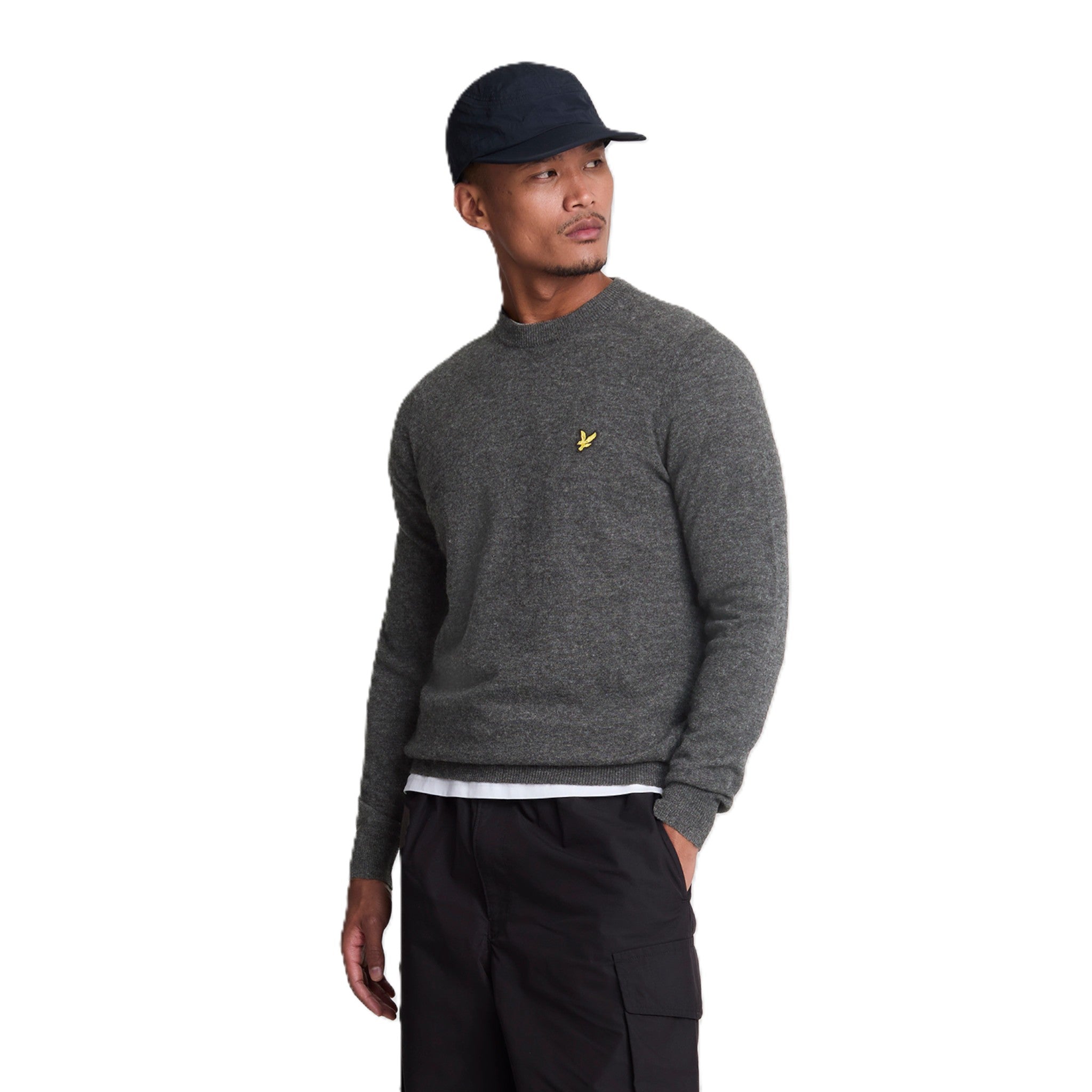 LAMBSWOOL BLEND CREW NECK JUMPER