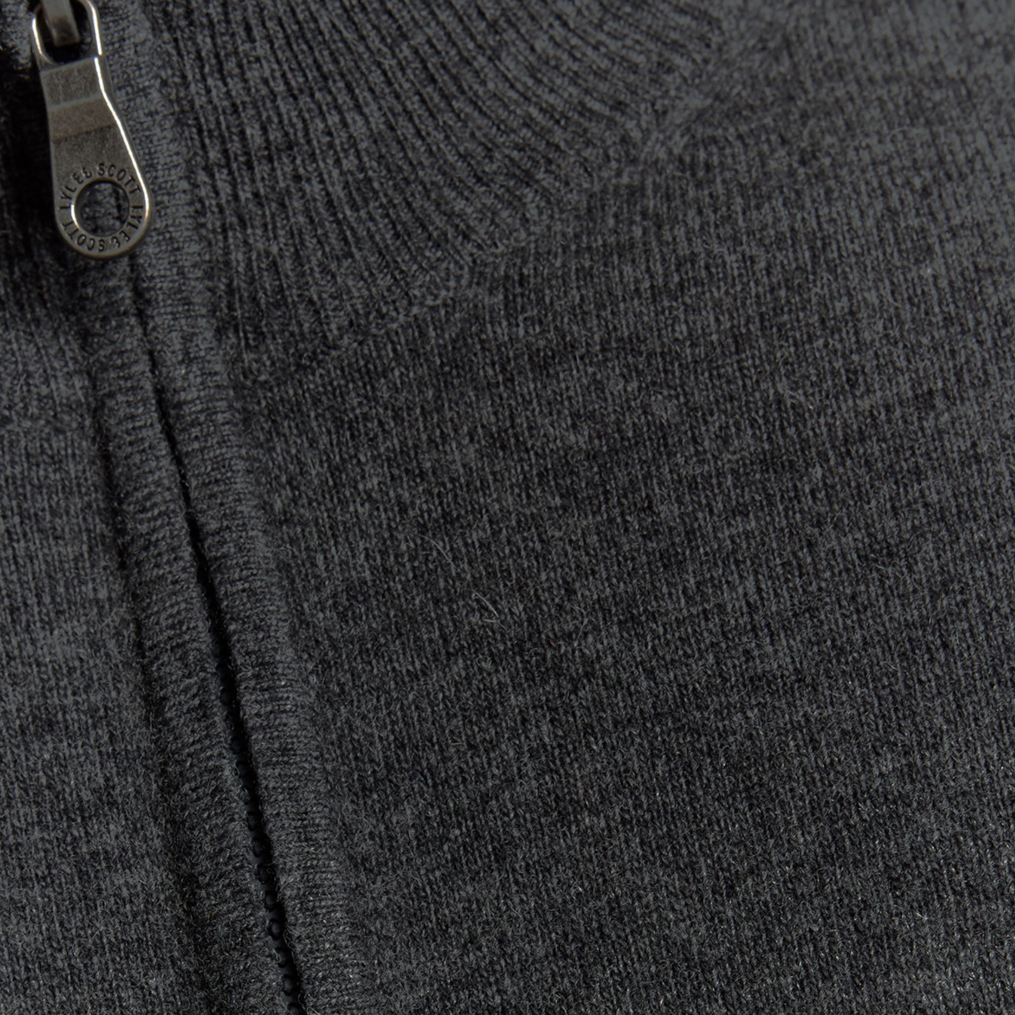 LAMBSWOOL BLEND ZIP THROUGH CARDIGAN