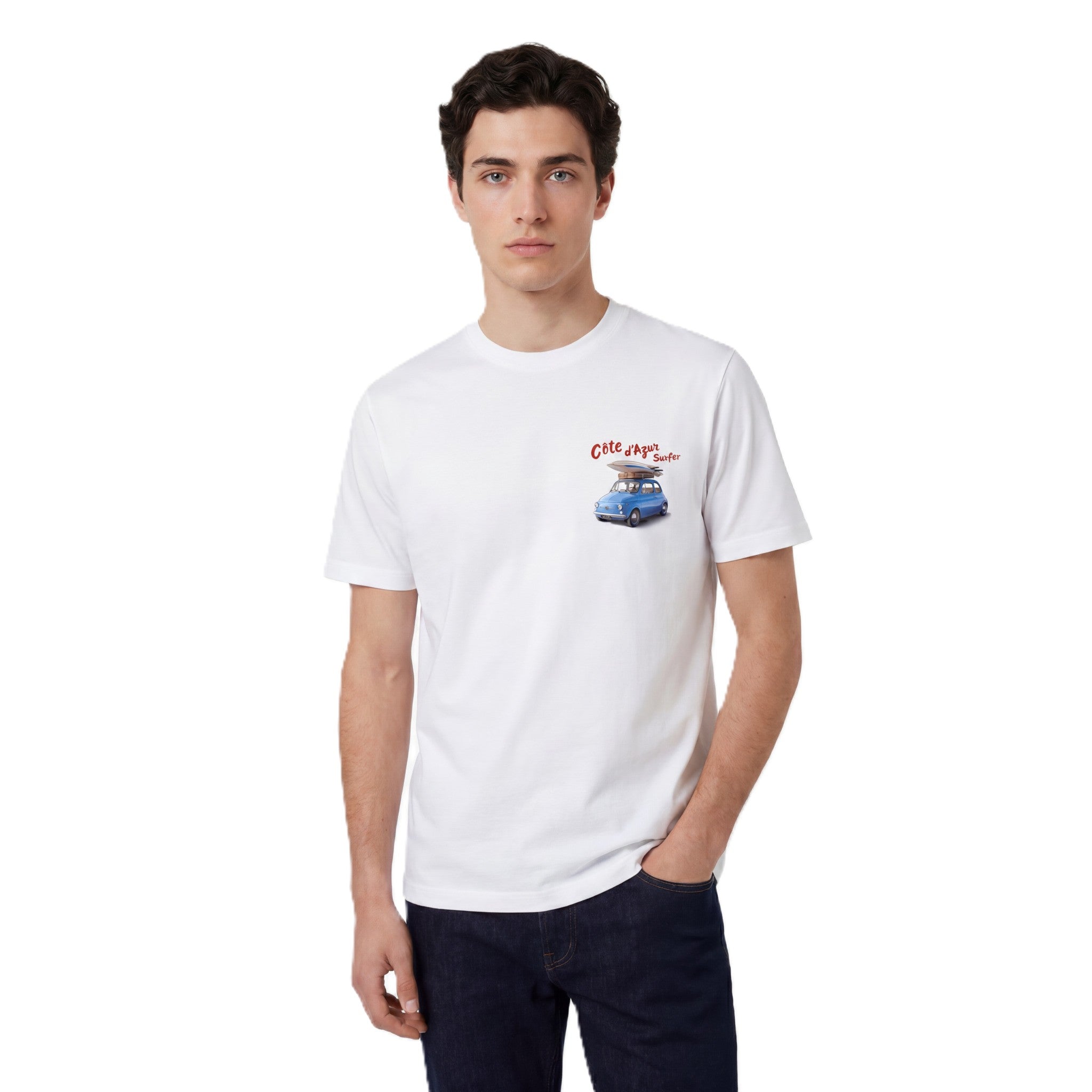 T-SHIRT COTE D'AZUR SURFER