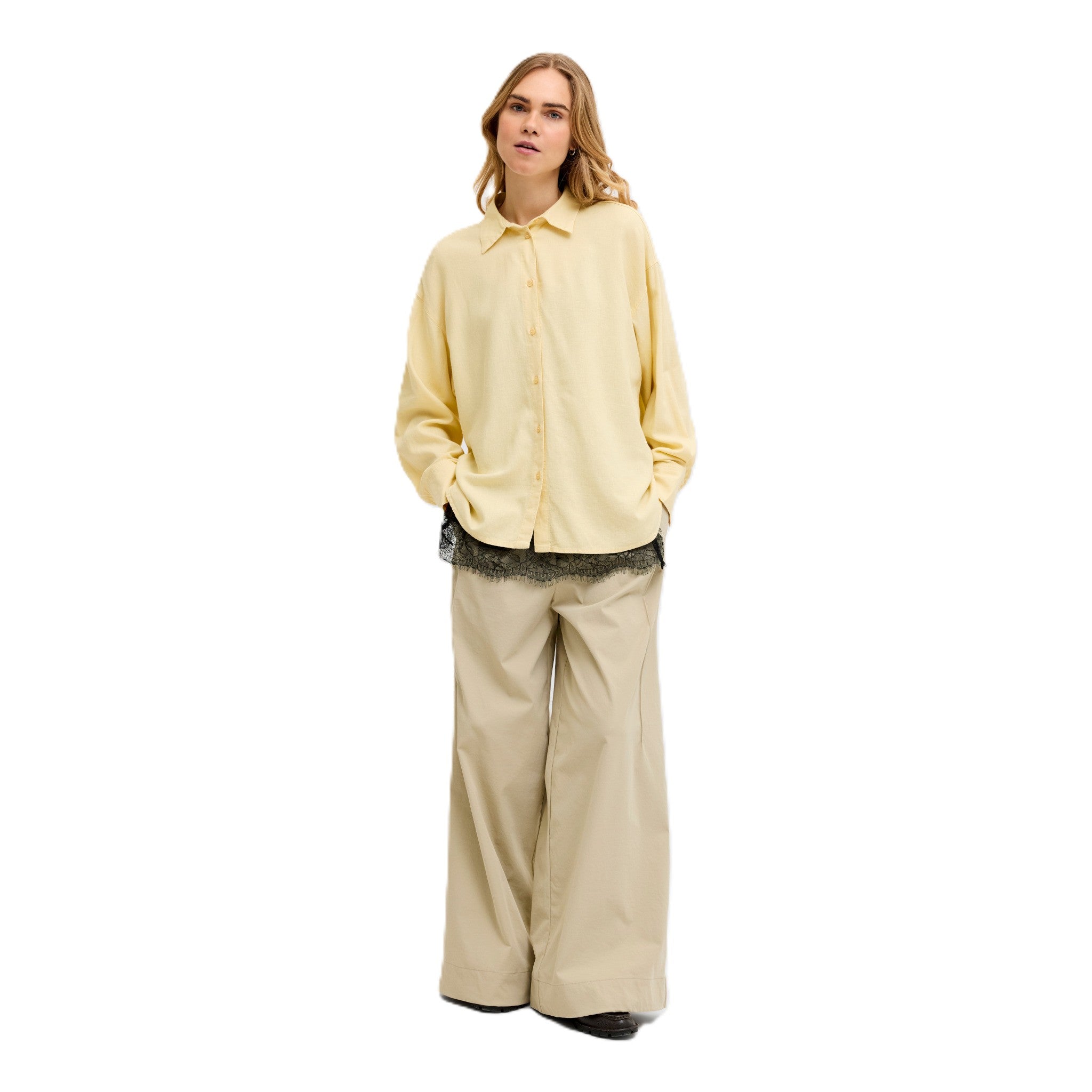 ALMIRA LINEN BLEND SHIRT