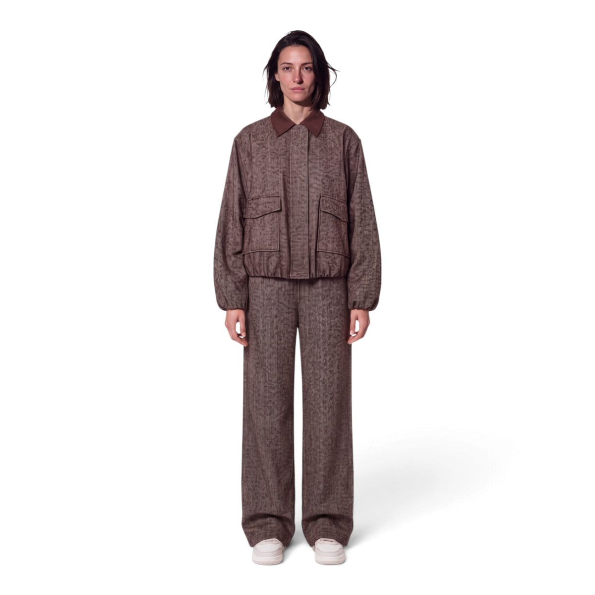 ALBERTE HERRINGBONE PANTS