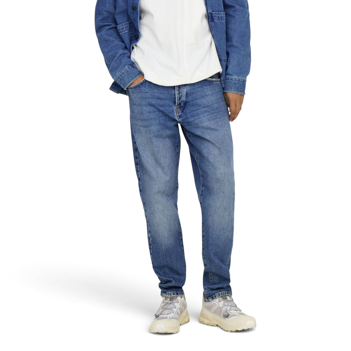YOKE TAPERED DENIM