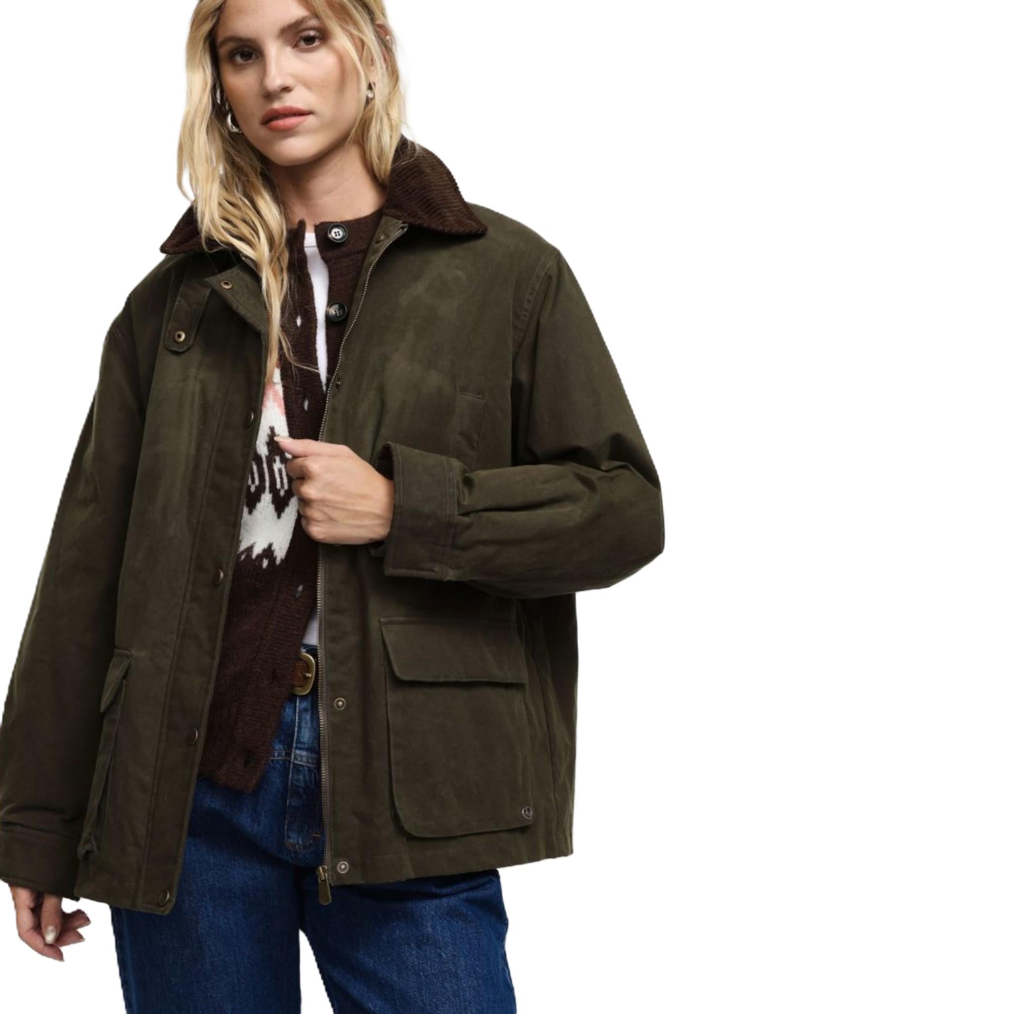 GIACCA AMPIA CON CHIUSURA A ZIP