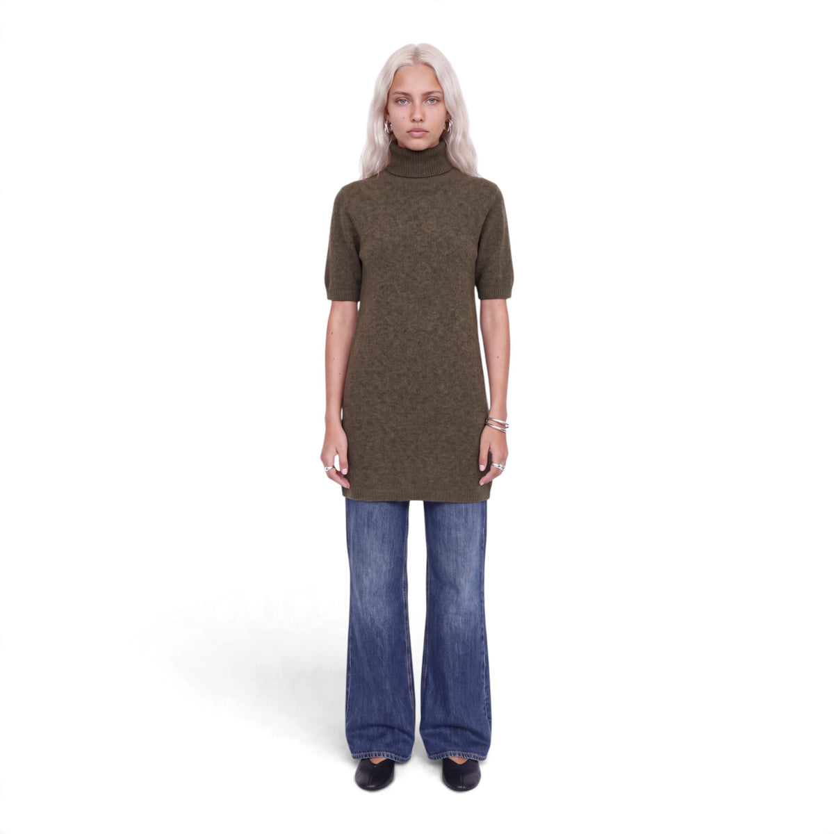 VALERIA ROLL NECK DRESS
