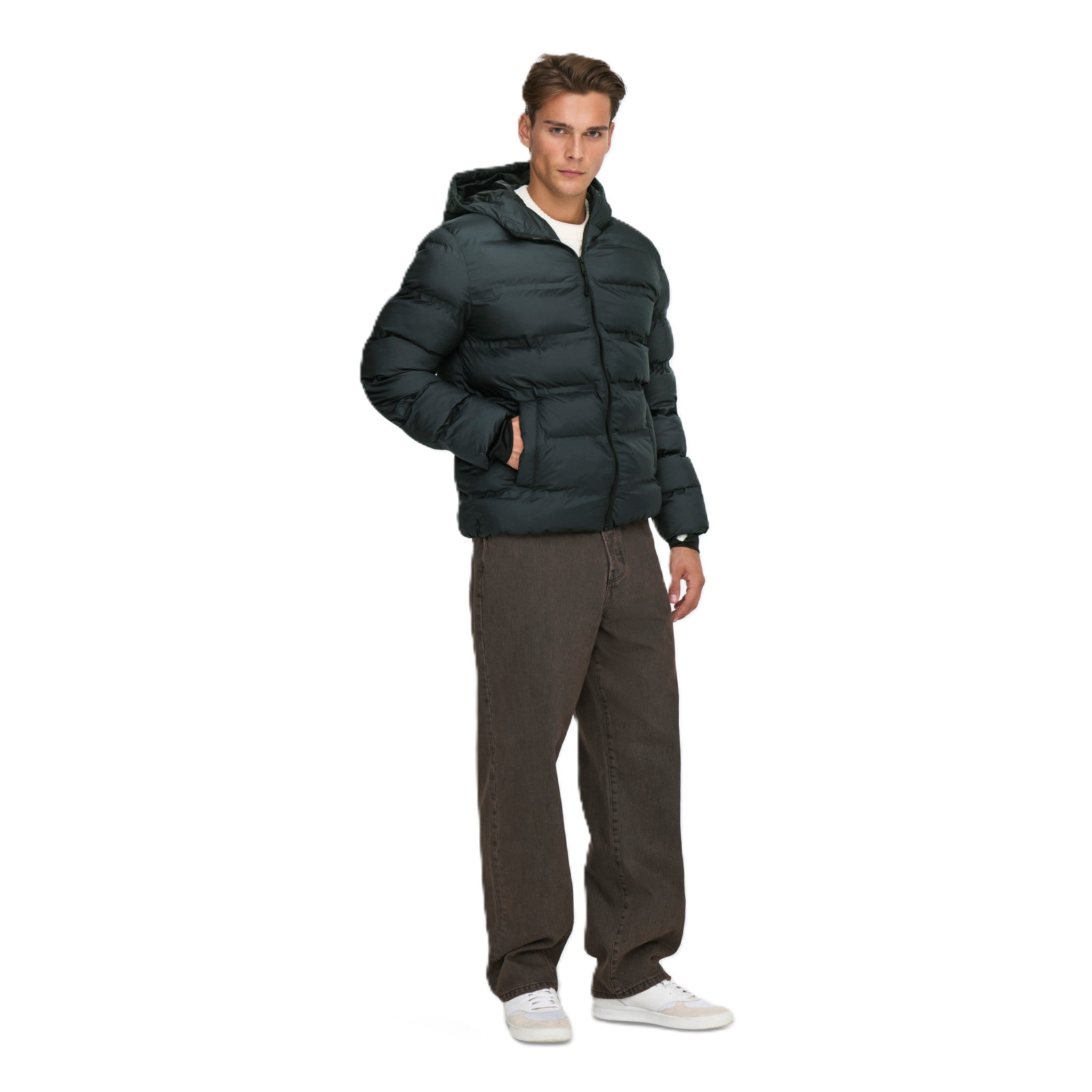 ONSUNION HOOD PUFFER JACKET