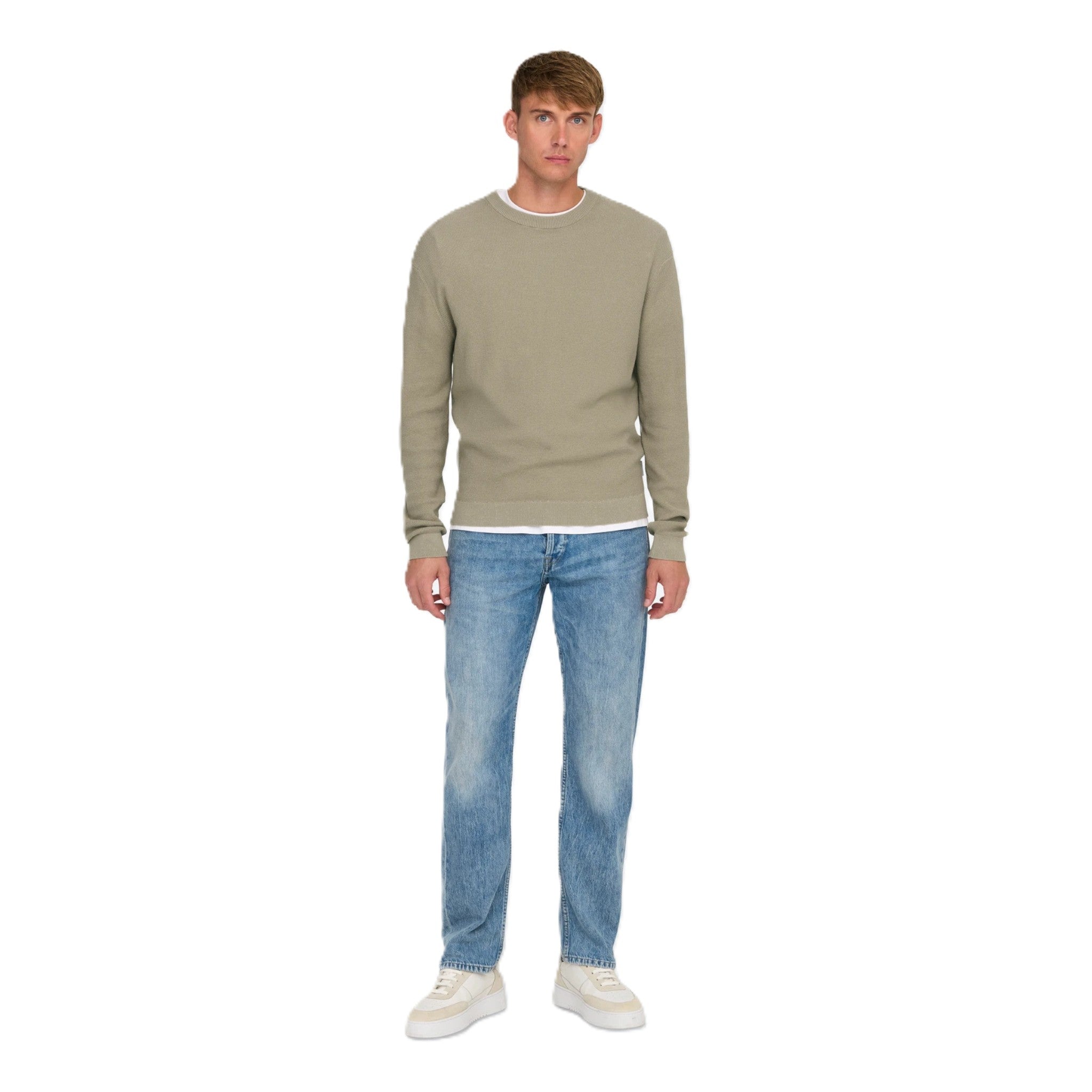 TONY WAFFLE CREW KNIT
