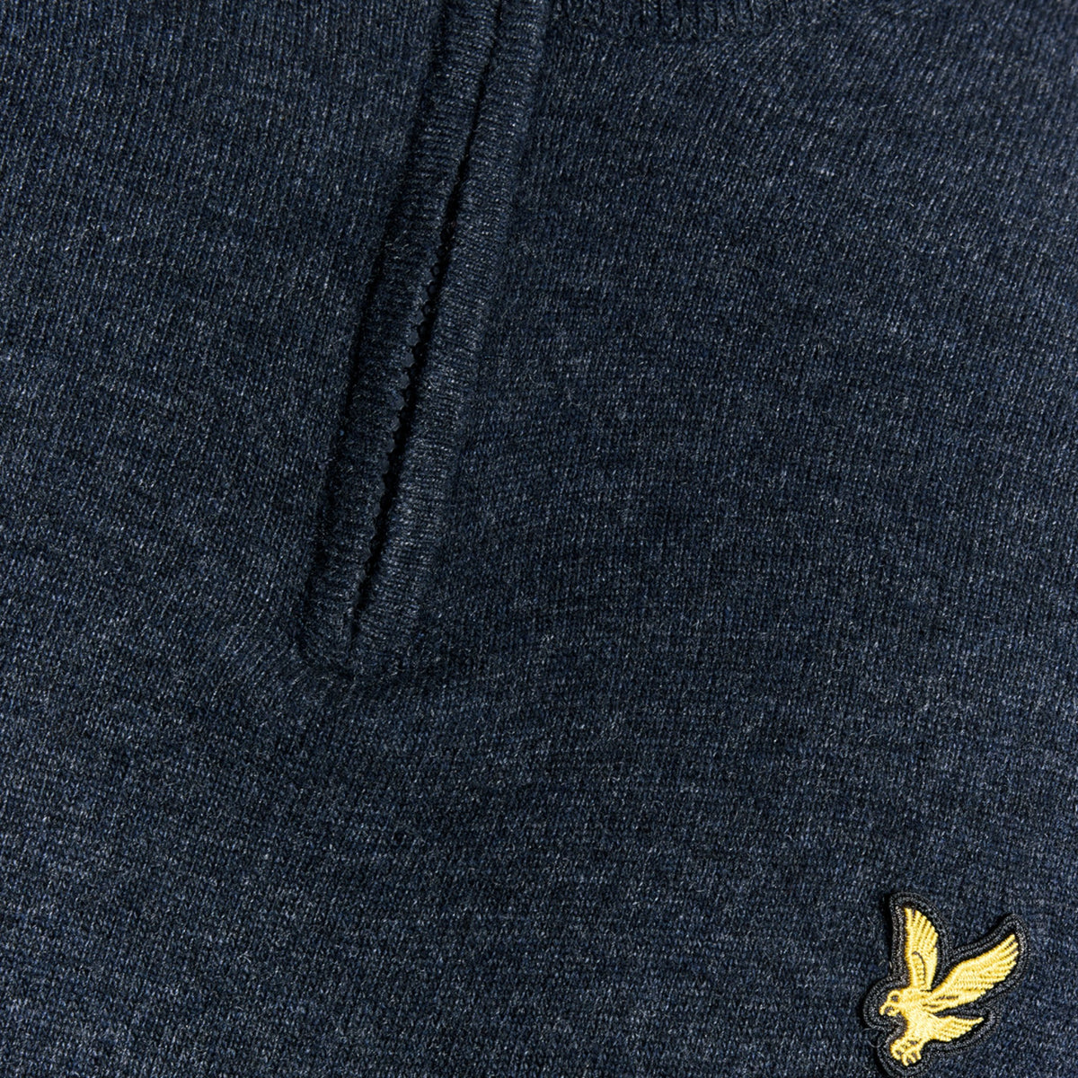 MAGLIONE CON ZIP 1/4 IN MISTO LANA D'AGNELLO
