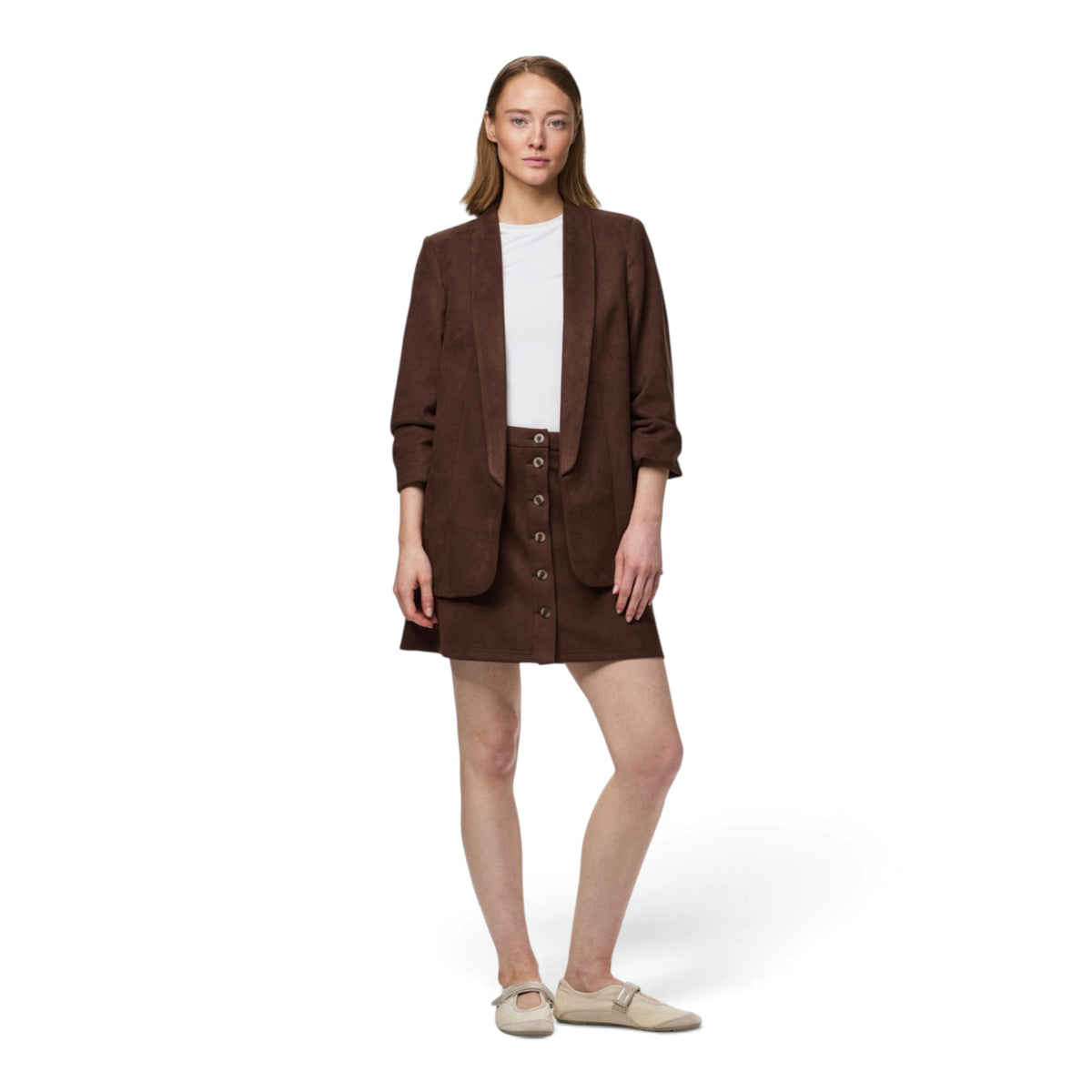 BOSELLA 3/4 BRUSHED BLAZER