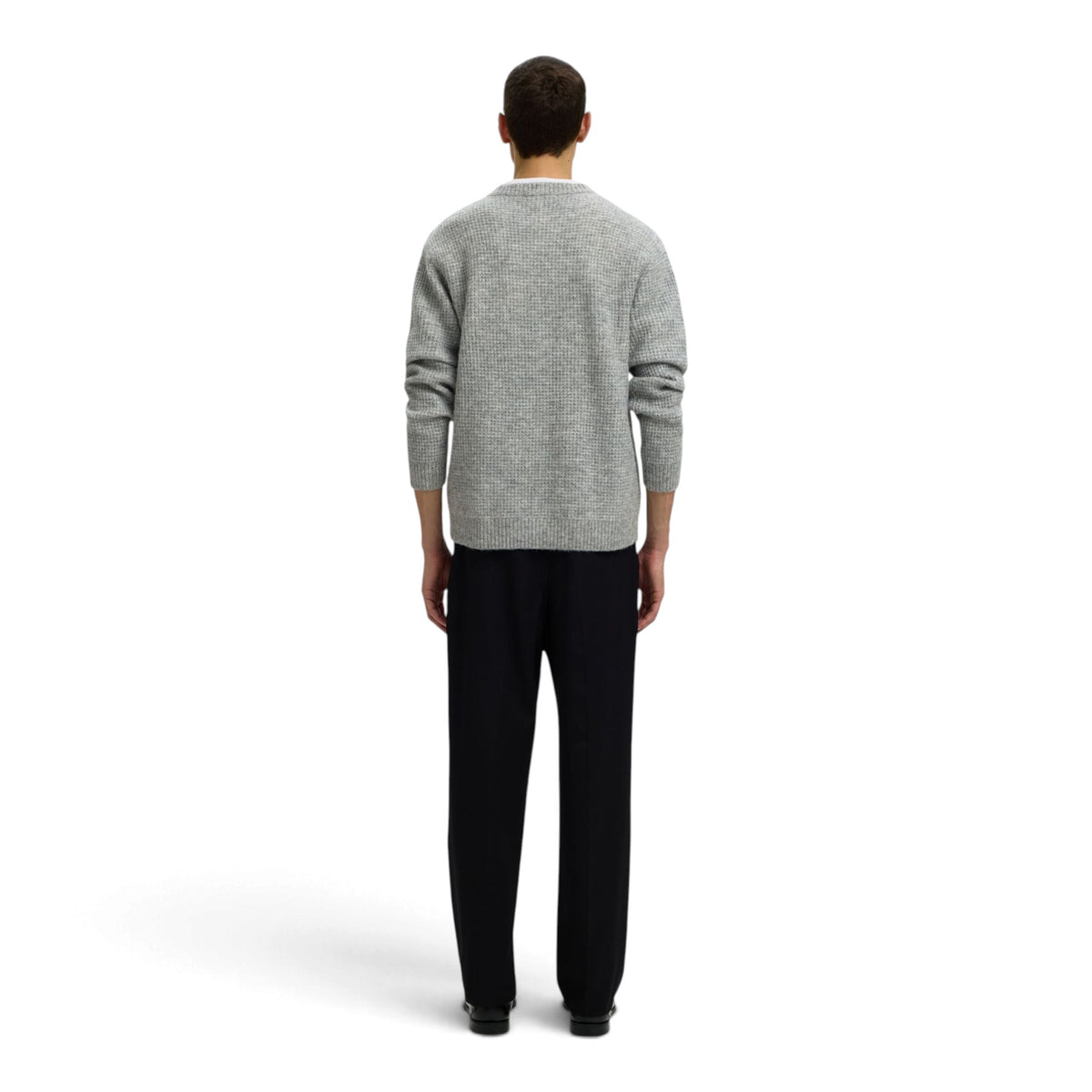 RAI KNIT WAFFLE CREW NECK