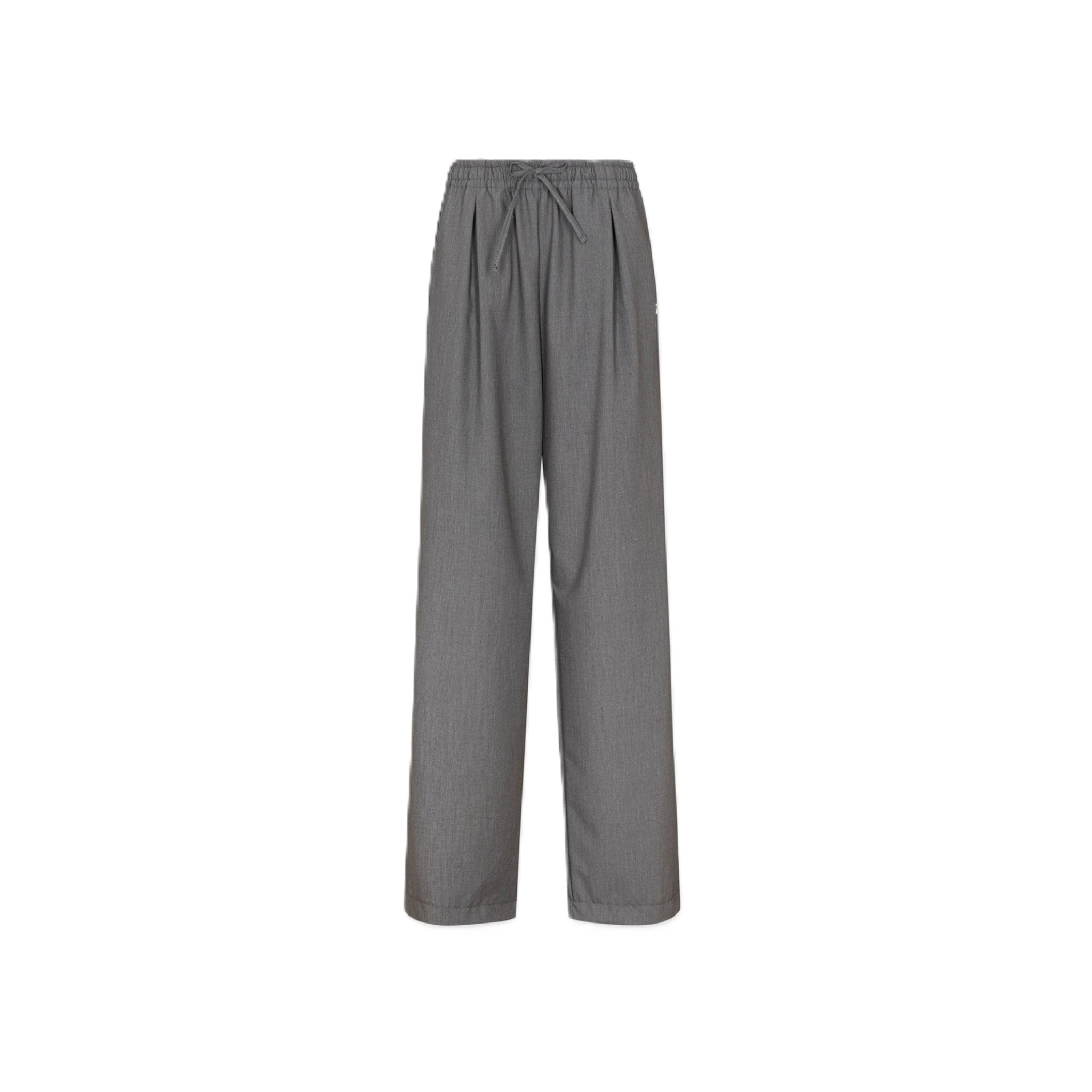 PANTALONE DRITTO CON PENCES CON CINTO LOGATO