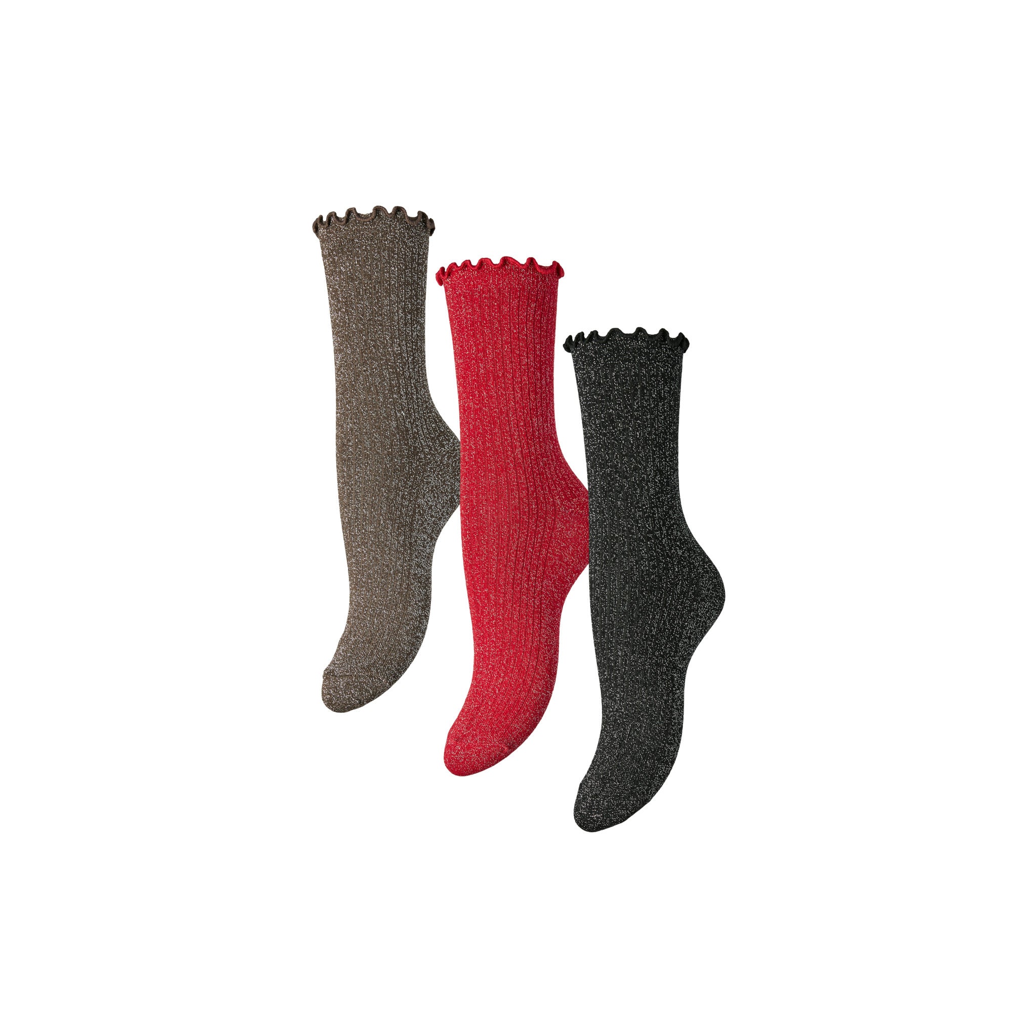 PCSEBBY FRILL SOCK 3 PACK BOX