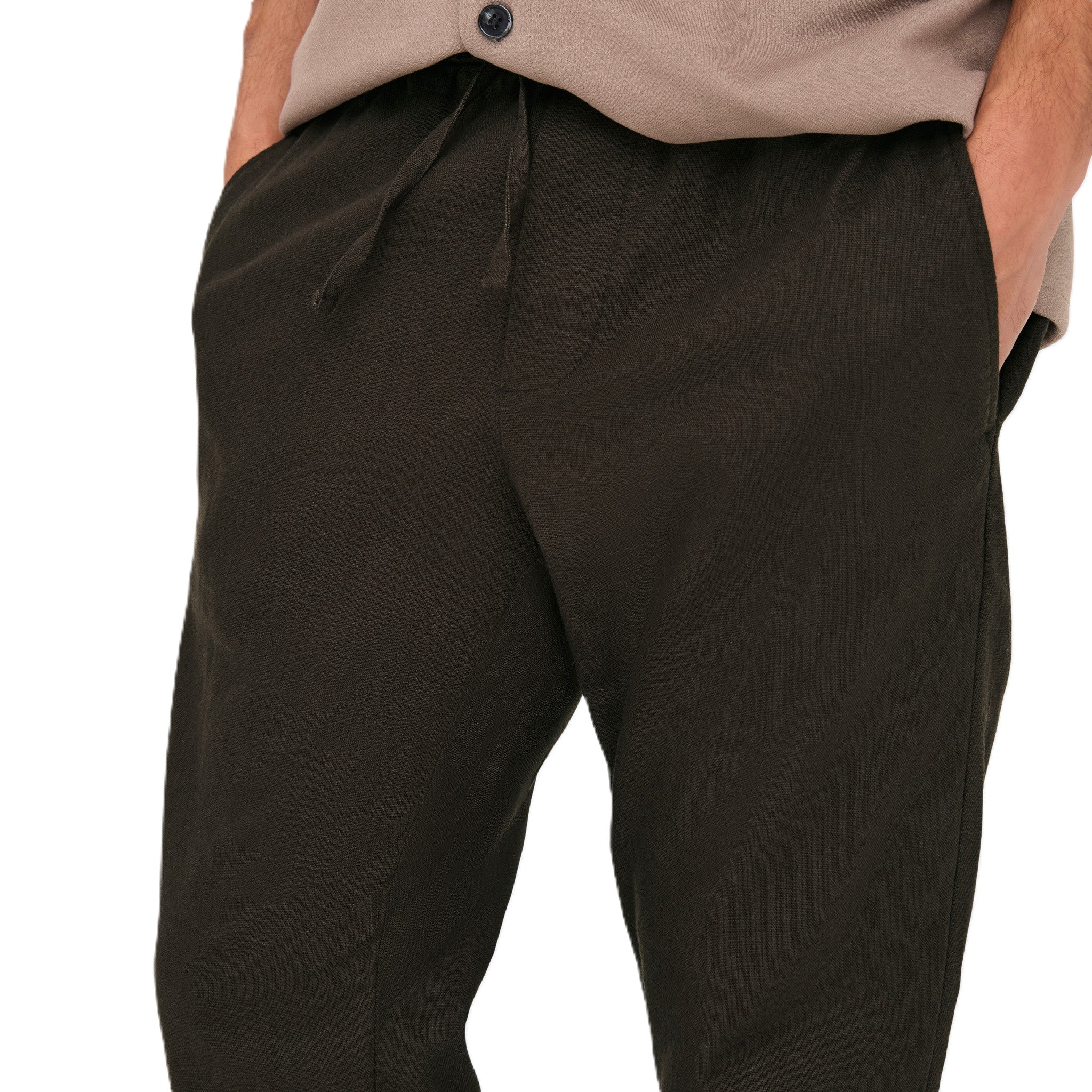 LINUS CROP COT LIN PANT
