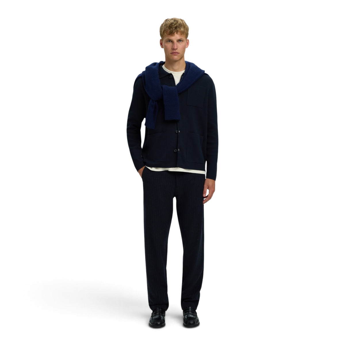 MIKE LIGHT POLO CARDIGAN