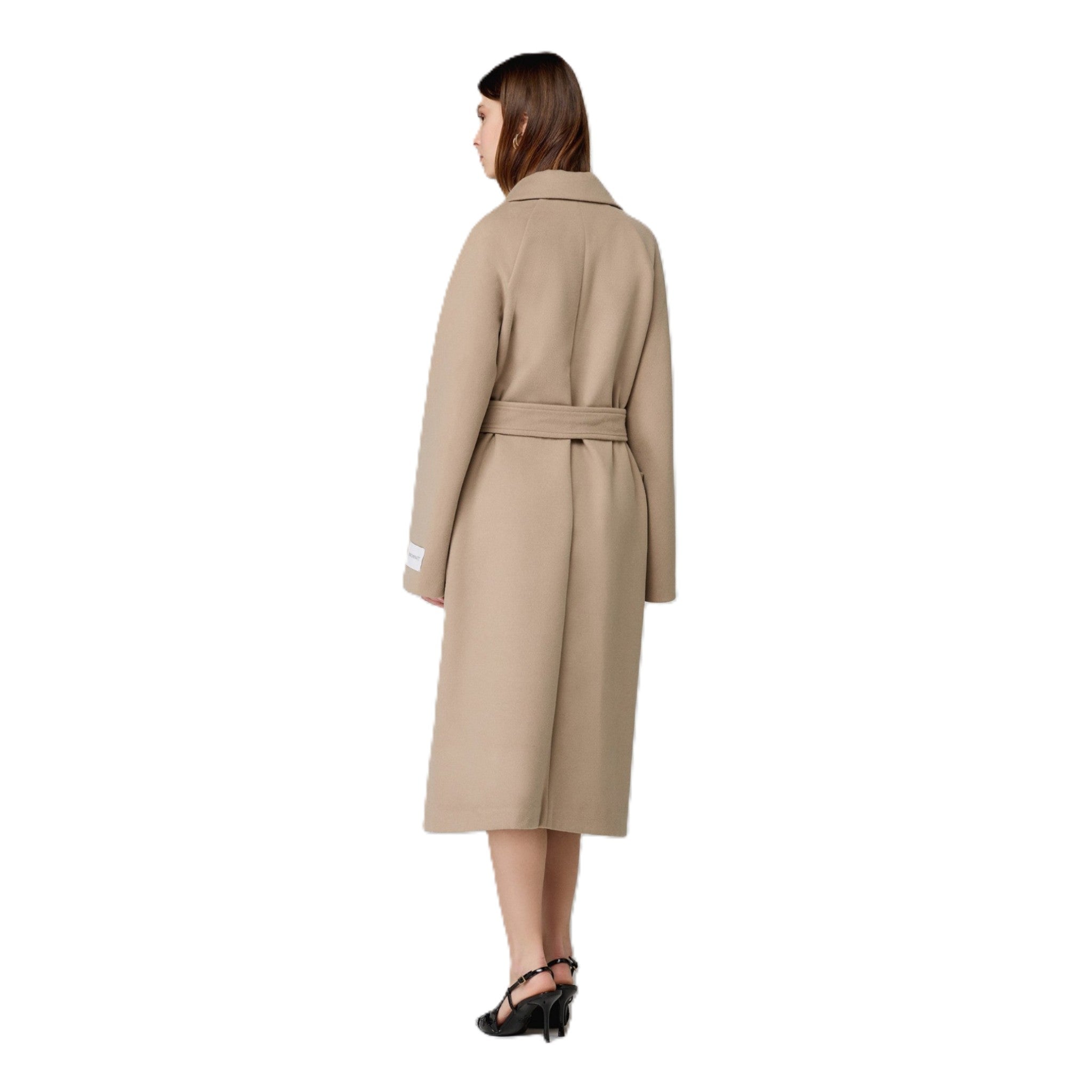 CAPPOTTO IN PANNO ACCAPPATOIO CON CINTURA
