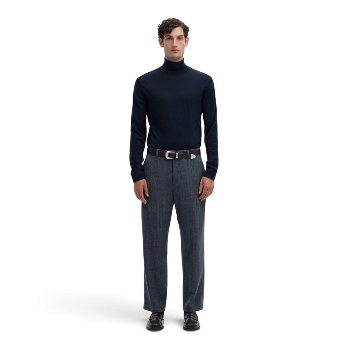 TRAY KNIT MERINO ROLL NECK