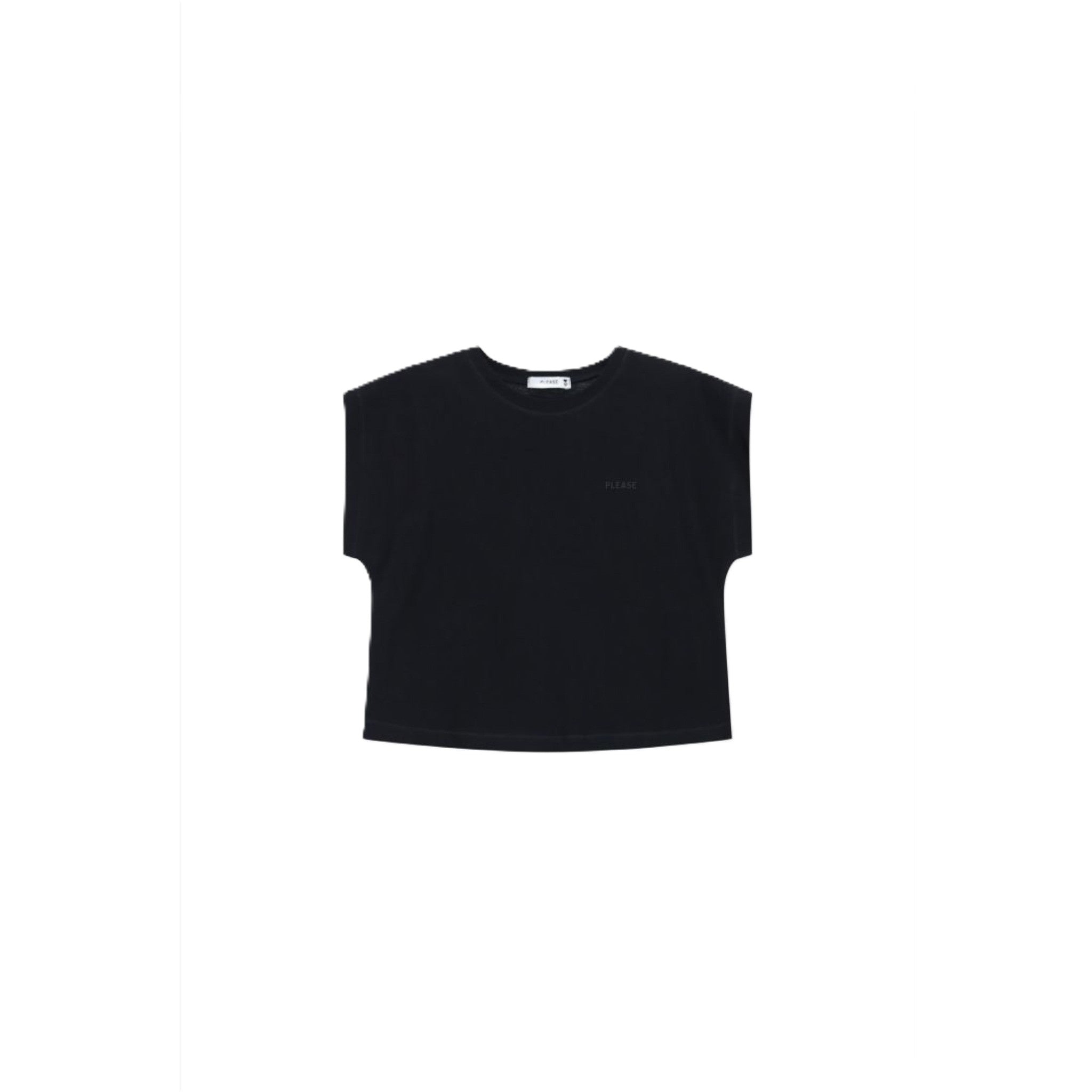 TOP CROPPED SENZA MANICHE CON SCOLLO