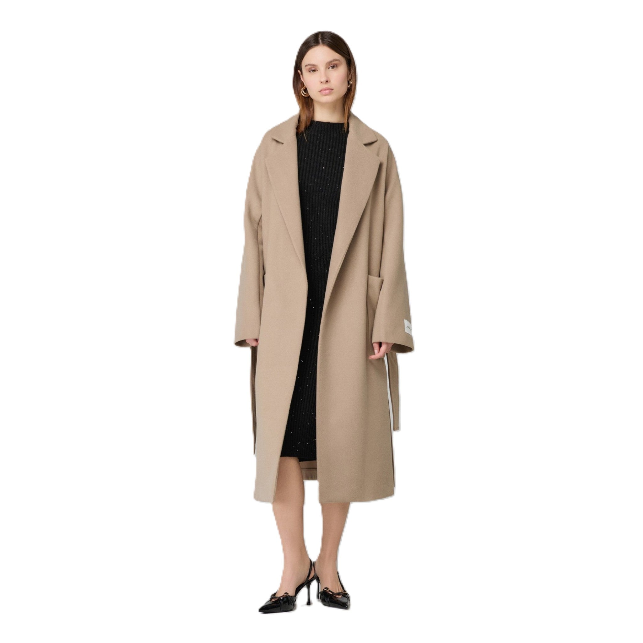 CAPPOTTO IN PANNO ACCAPPATOIO CON CINTURA