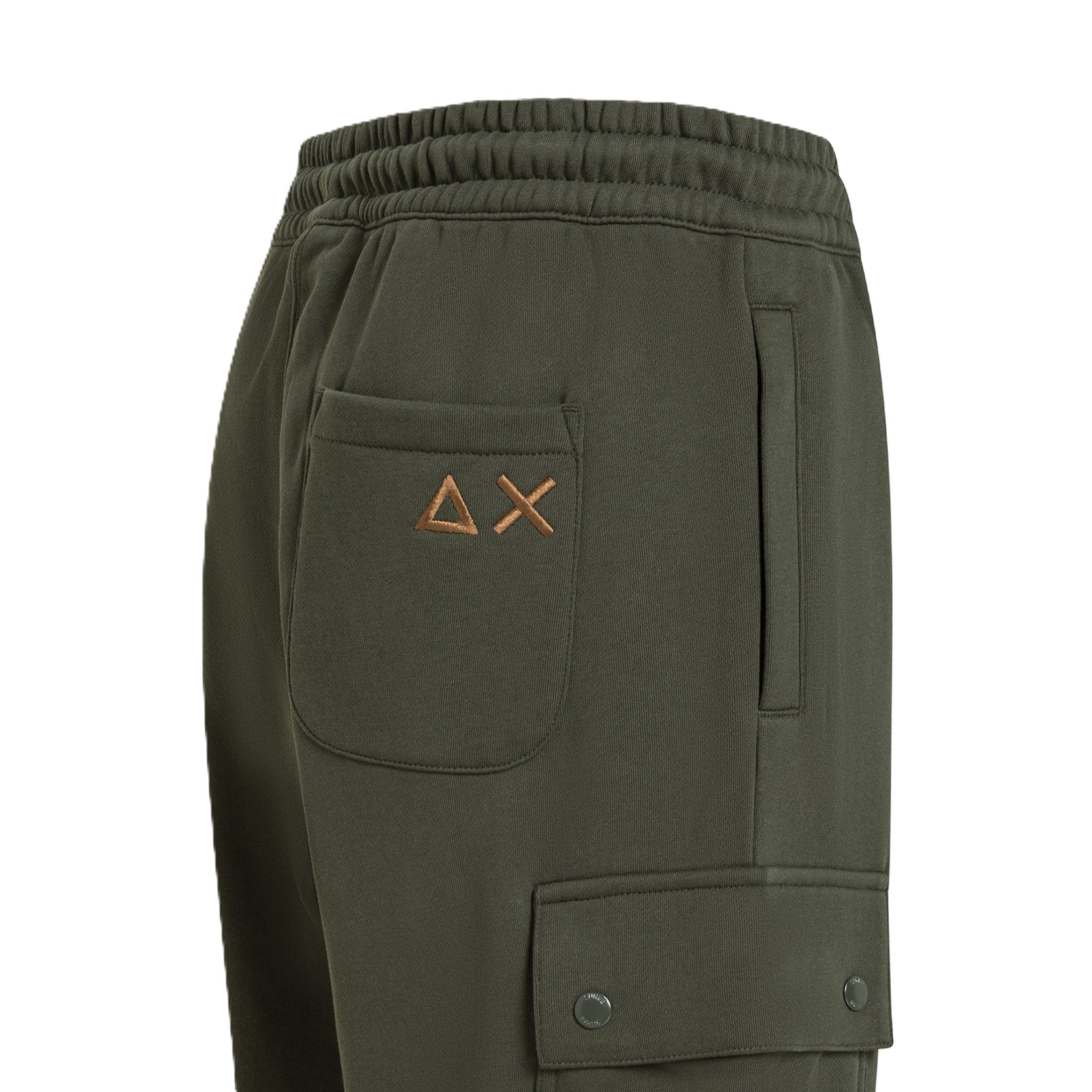 PANTALONI CARGO IN FELPA